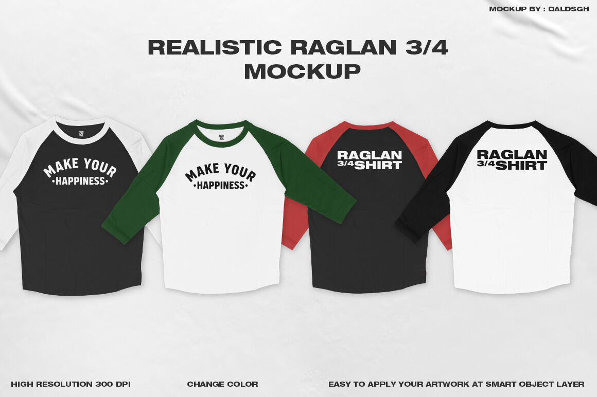 Download Realistic Raglan 3 4 Mockup By Daldsgh Thehungryjpeg Com