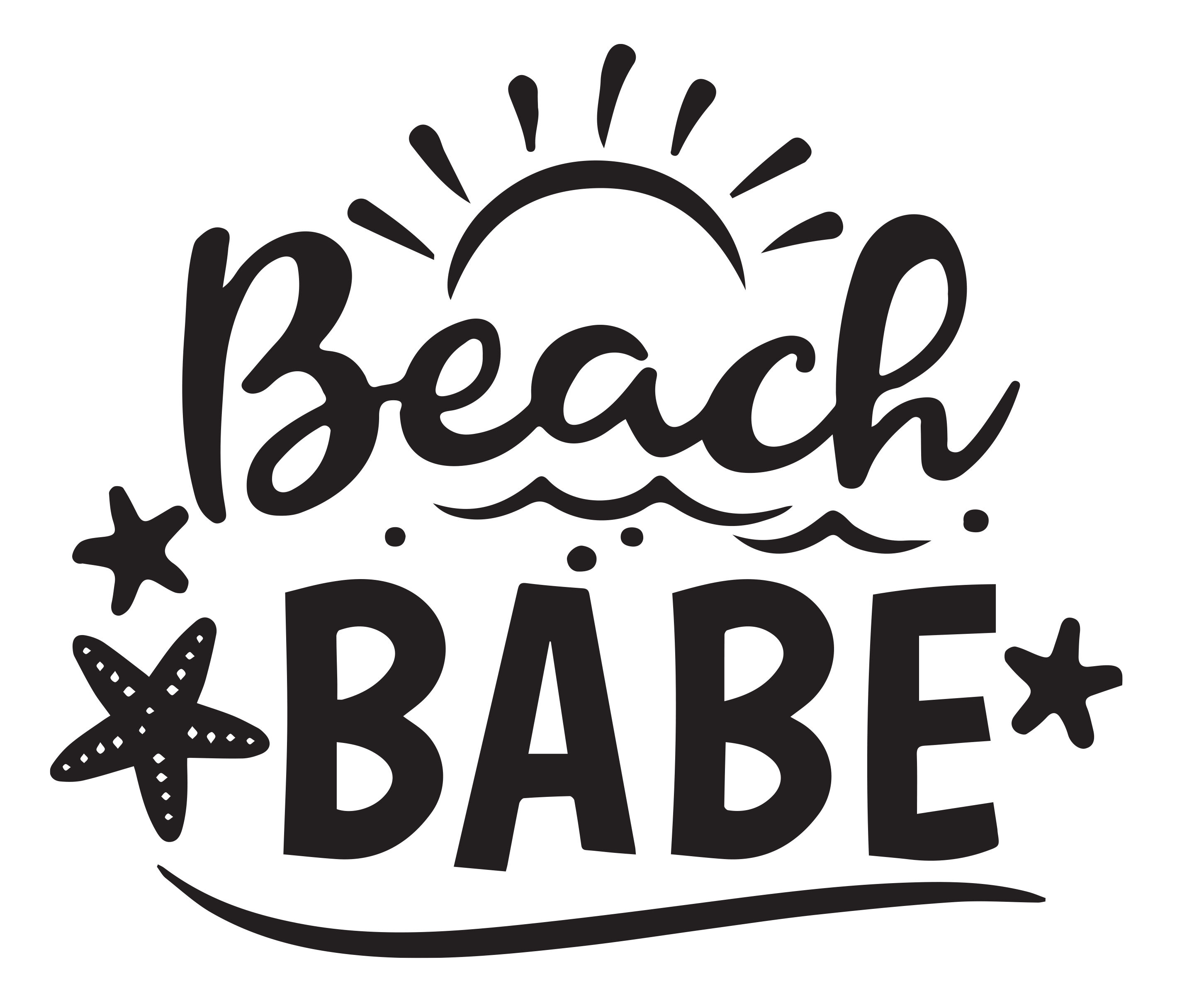 Beach Babe SVG PNG DXG JPEG for Cricut or Silhouette By DIY Studio ...