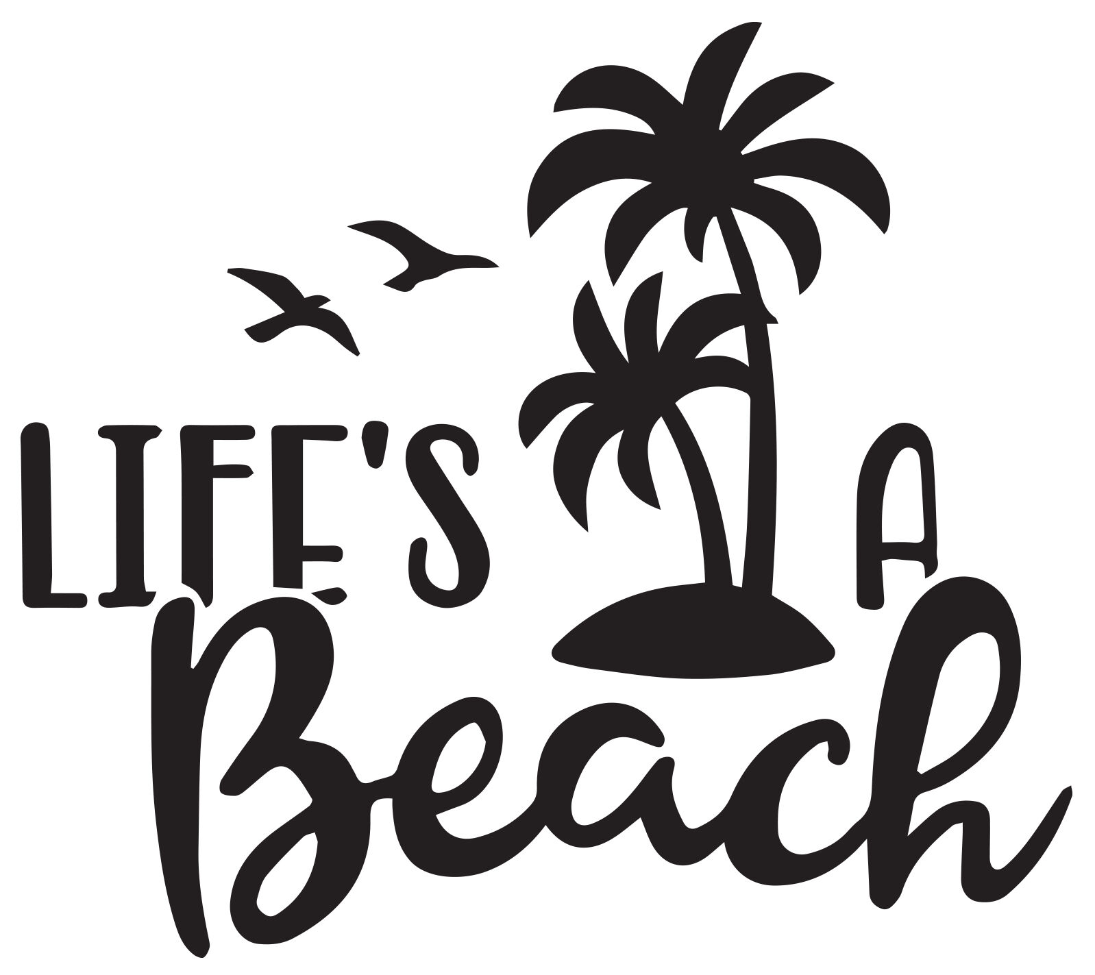 Download Life S A Beach Design Beach Svg Cricut Silhouette By Diy Studio Thehungryjpeg Com