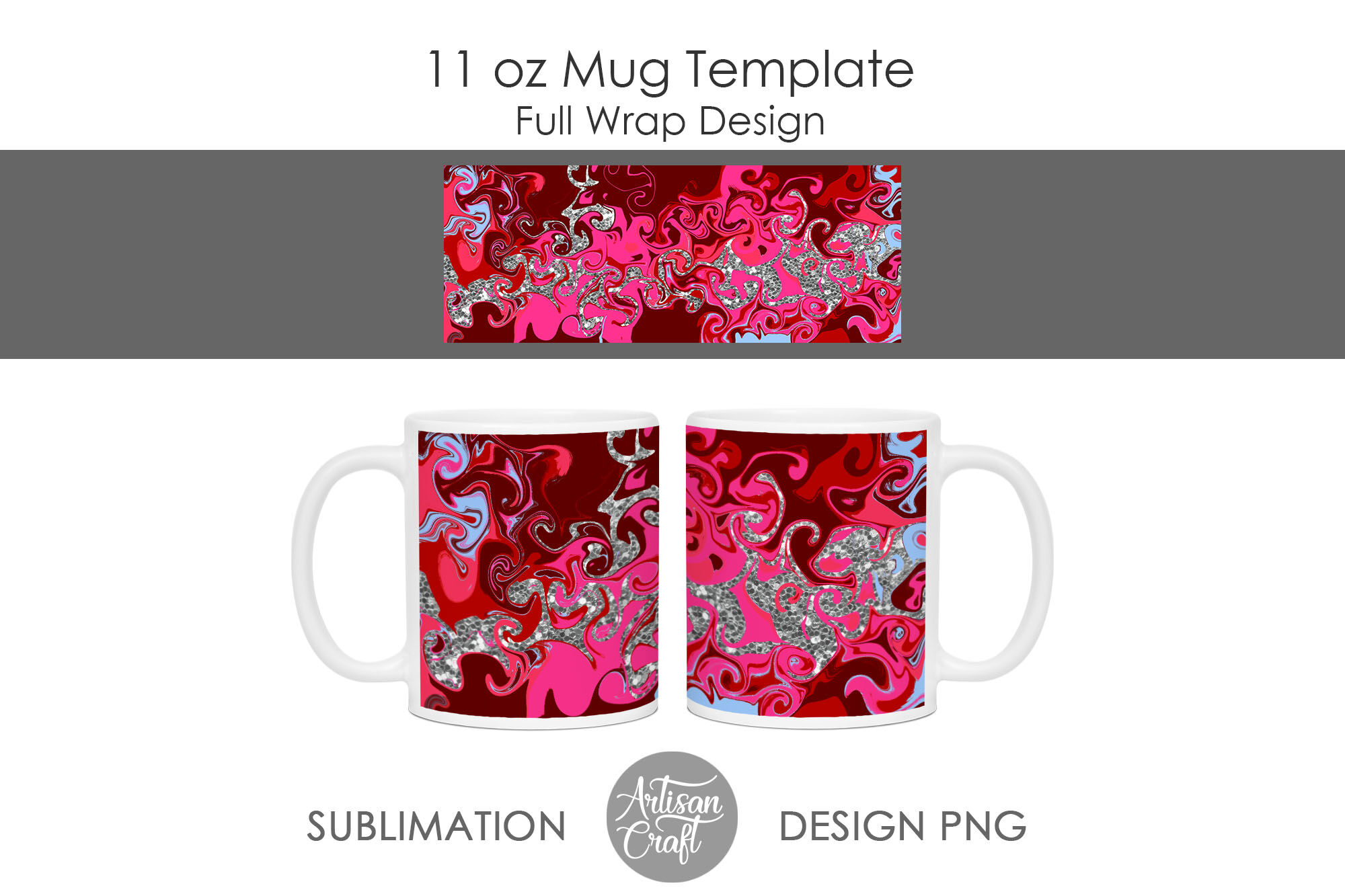 Download 11 Oz Mug Sublimation Template Fluid Art Pastel Colors By Artisan Craft Svg Thehungryjpeg Com