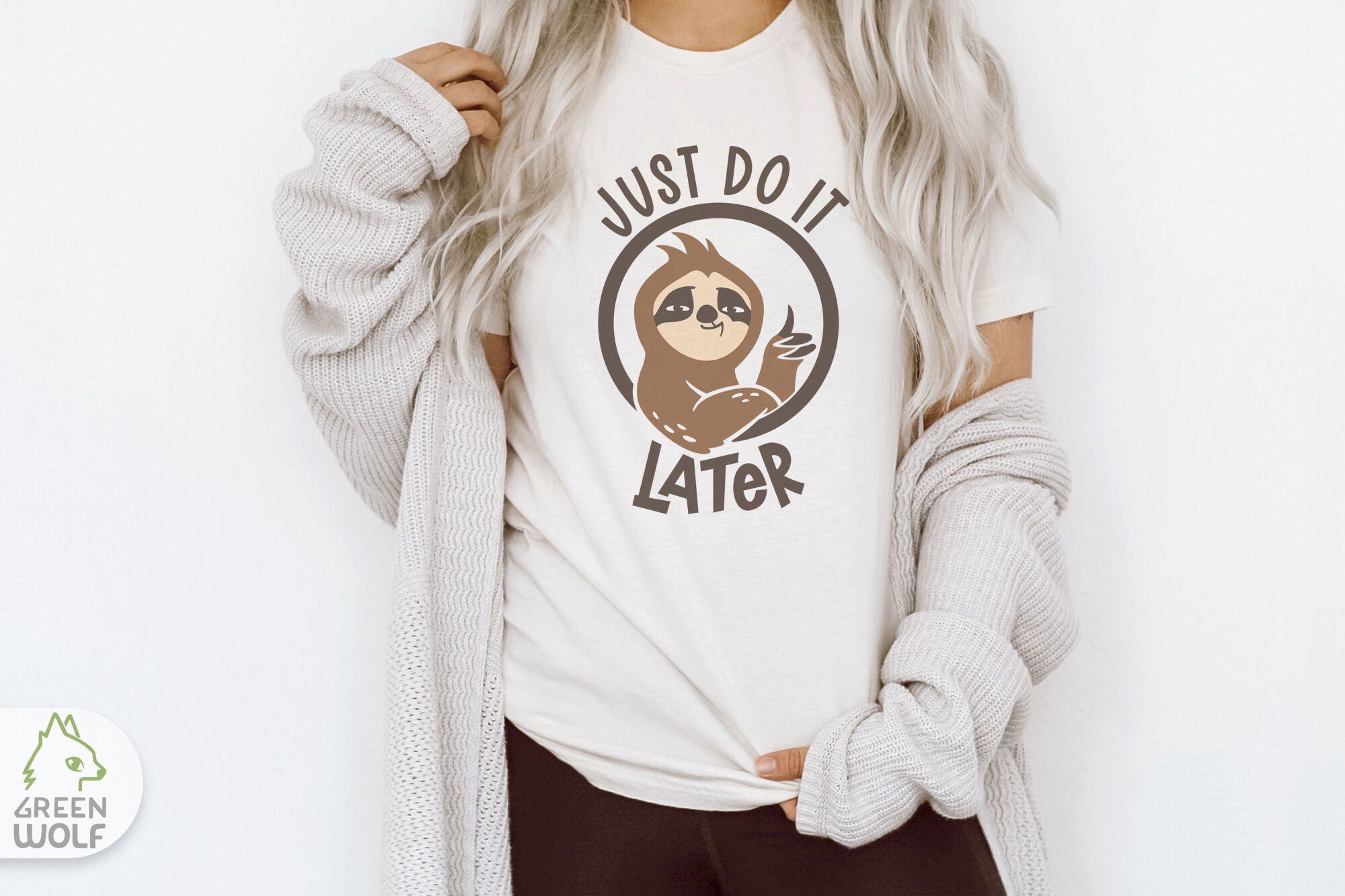 Funny svg Sloth t shirt design Funny quotes svg Sloth quotes svg By Green  Wolf Art | TheHungryJPEG