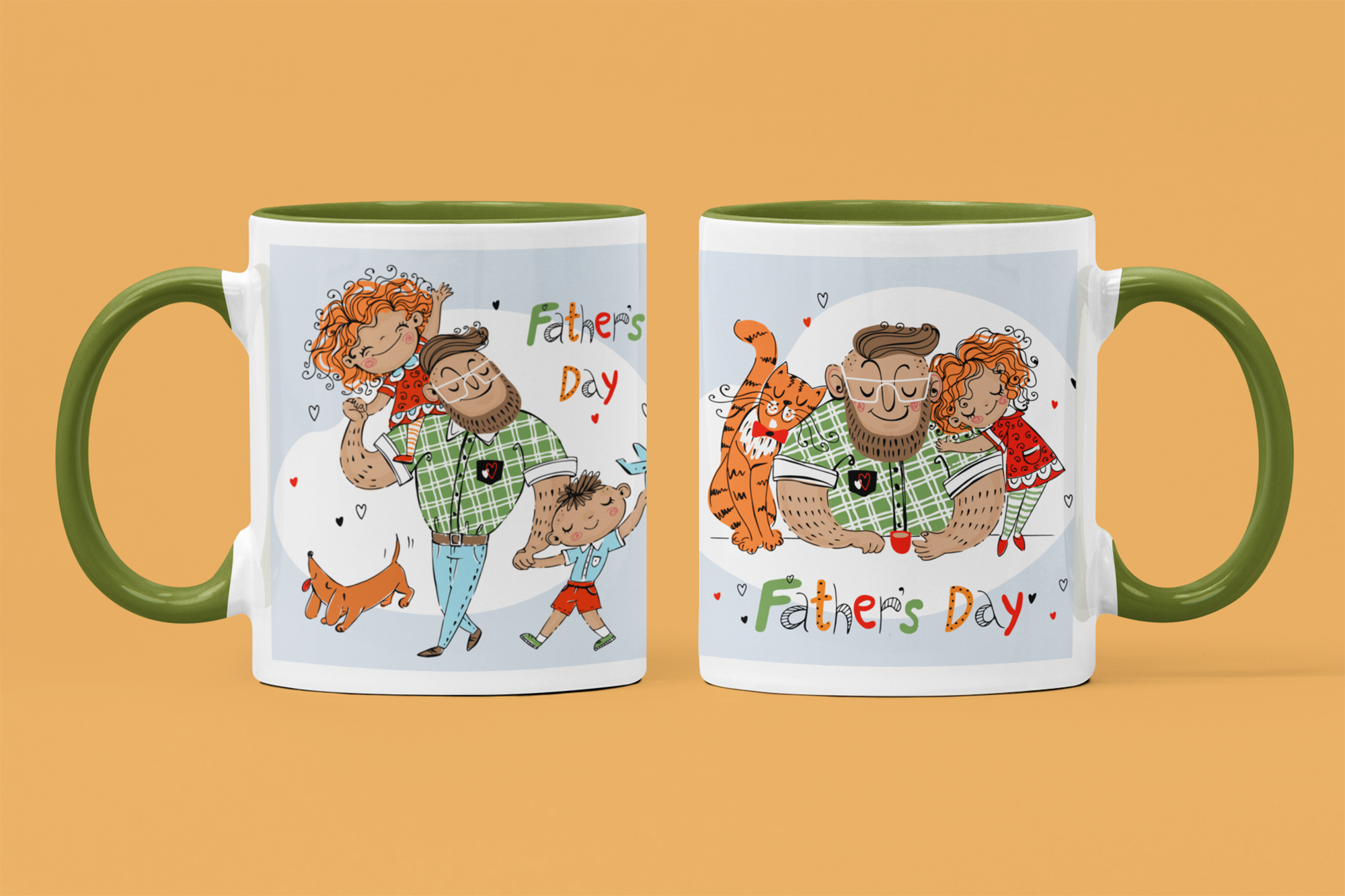 15oz mug template Father's Day mug template photo mug template Dad photo mug template