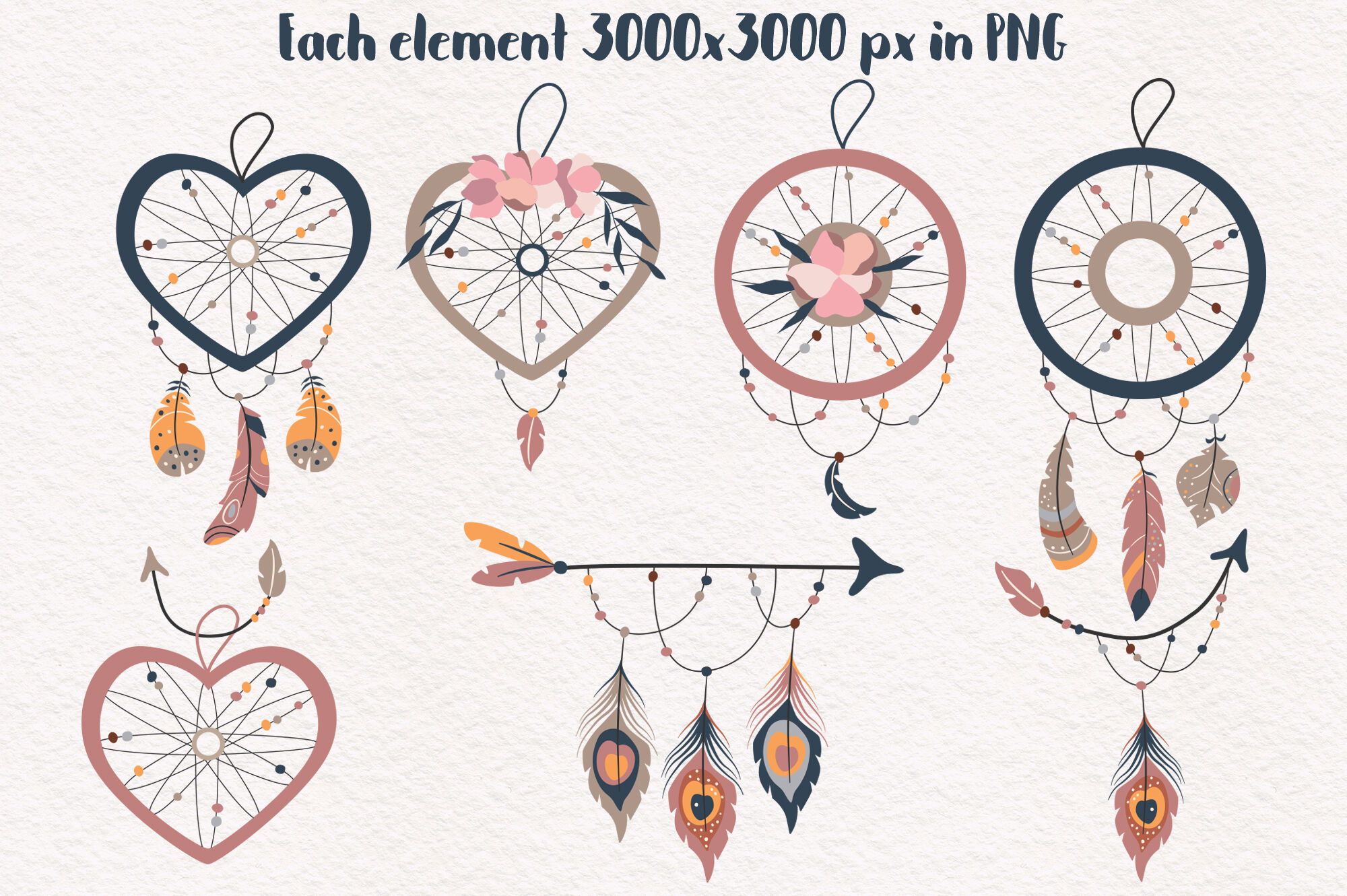 Download Dream Catchers Png Set Boho Love Arrows Svg Bird Feather Png Boho Art By Elena By Art Thehungryjpeg Com