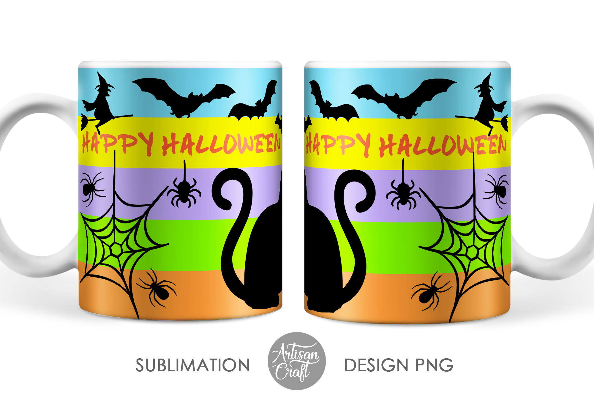 Download 11 Oz Mug Template Halloween Mug By Artisan Craft Svg Thehungryjpeg Com