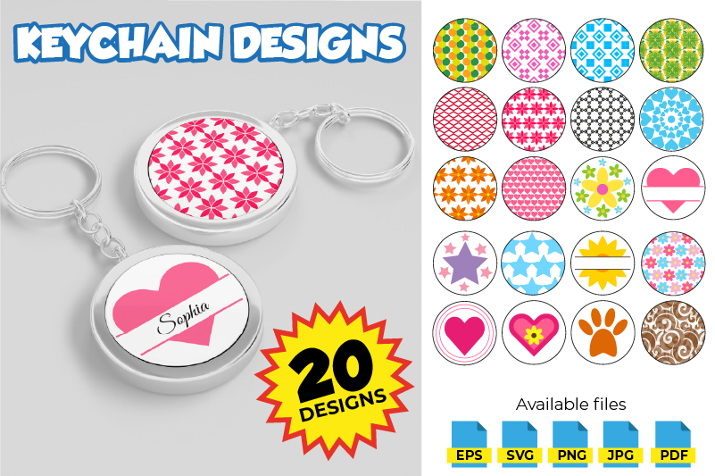 Download Round Keychain Svg Bundle Keychain Patterns By Junior Creative Thehungryjpeg Com