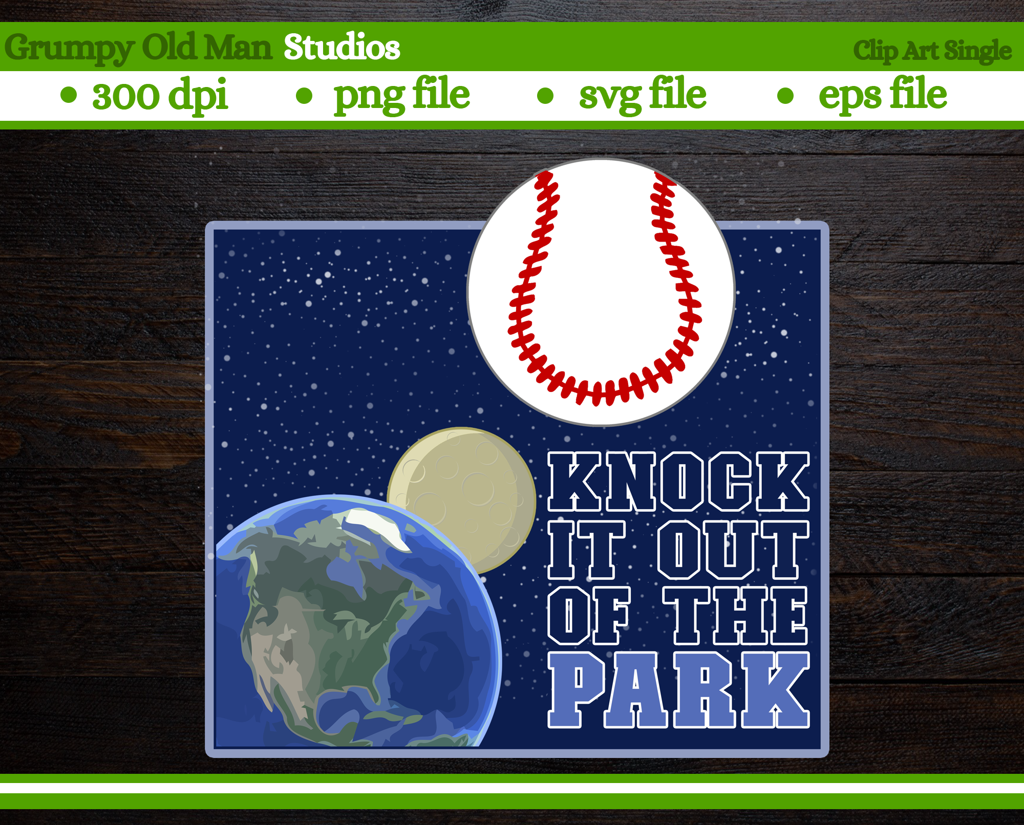 Knock it out of the park, baseball field By Grumpy Old Man Studios