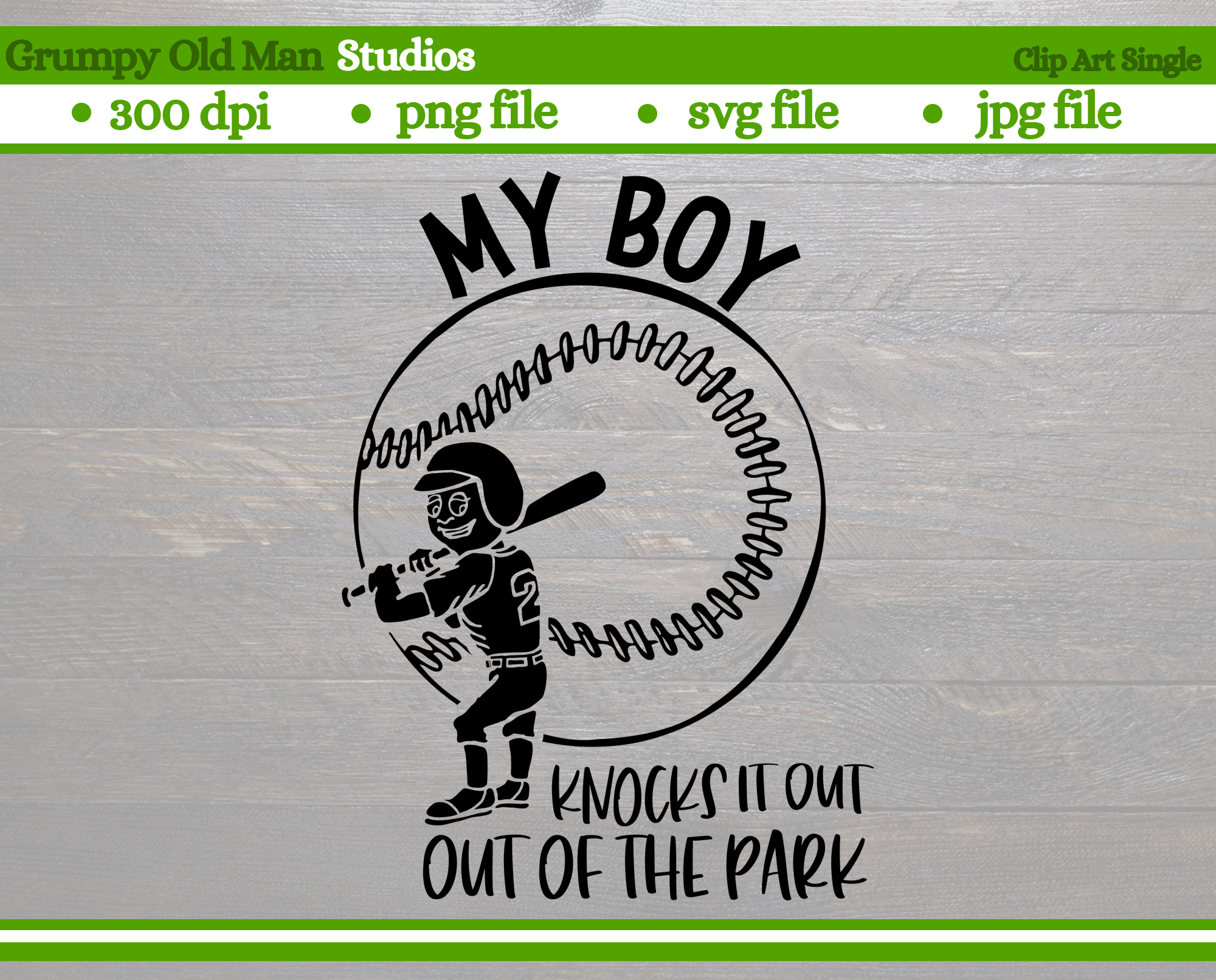 funny baseball design, knock it out of the park By Grumpy Old Man Studios