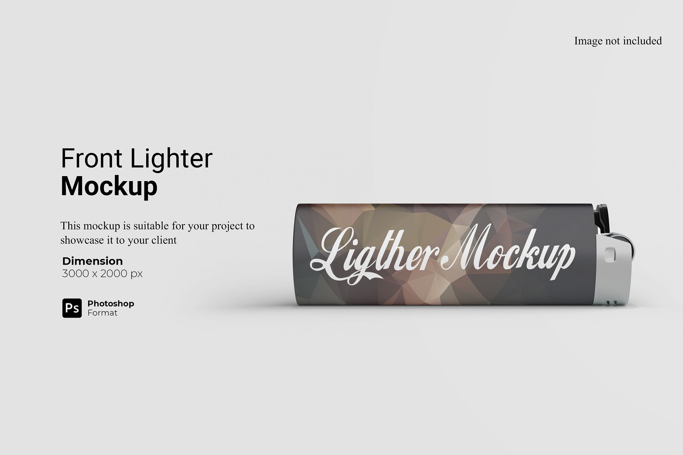 Download Front View Lighter Mockup By Ianmikraz Studio Thehungryjpeg Com