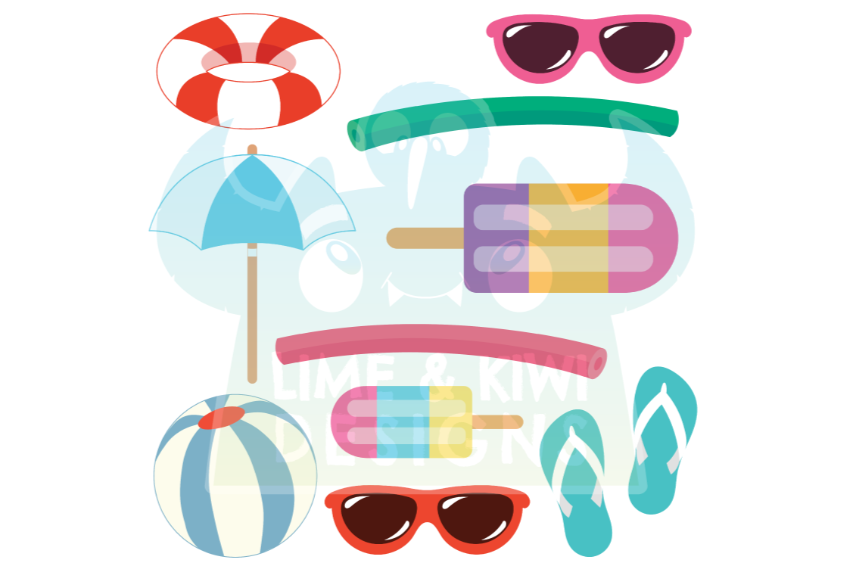 Pool party clipart. Free download transparent .PNG