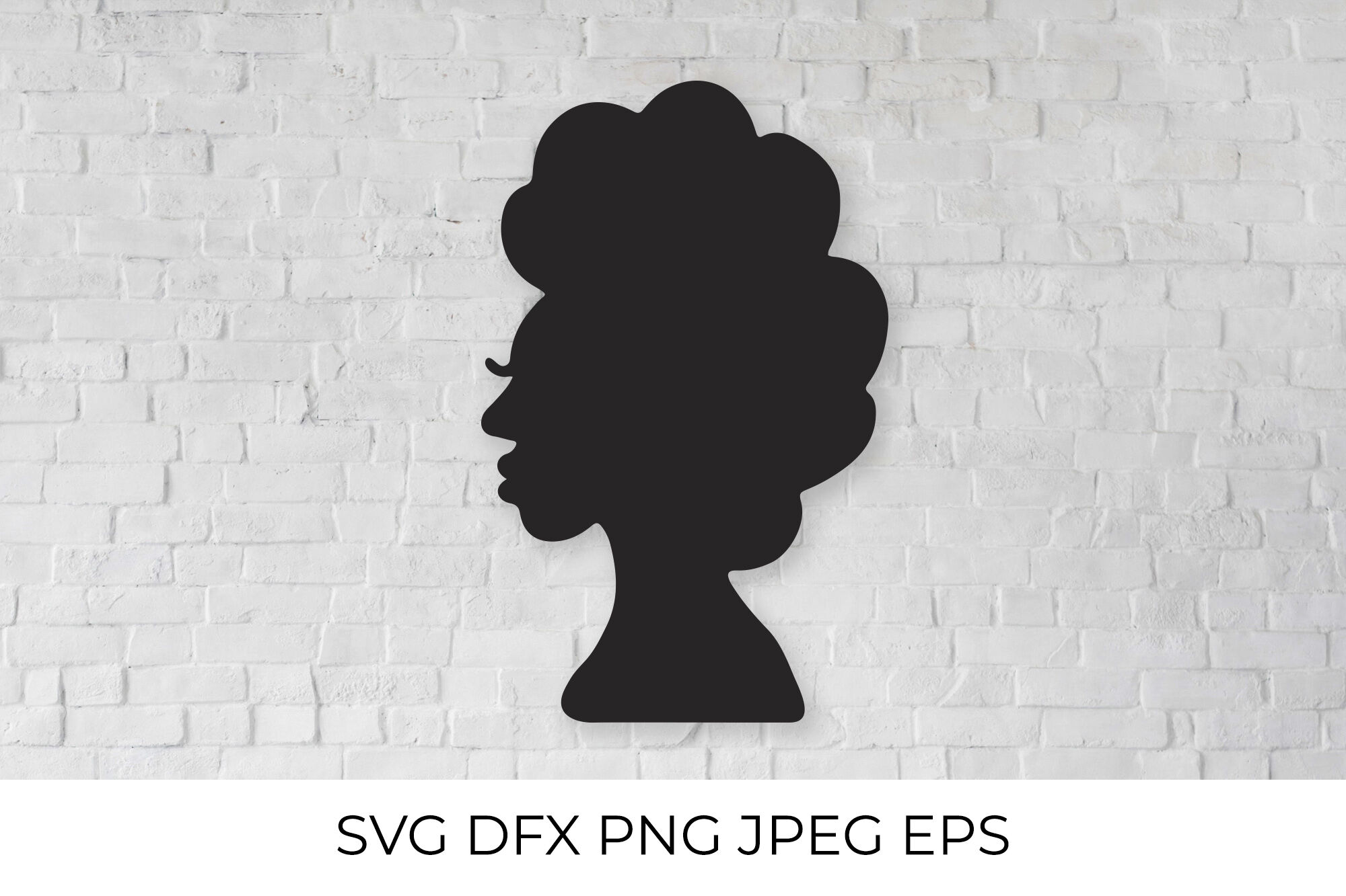 Black woman , Afro woman SVG, African American Girl with curly hair By
