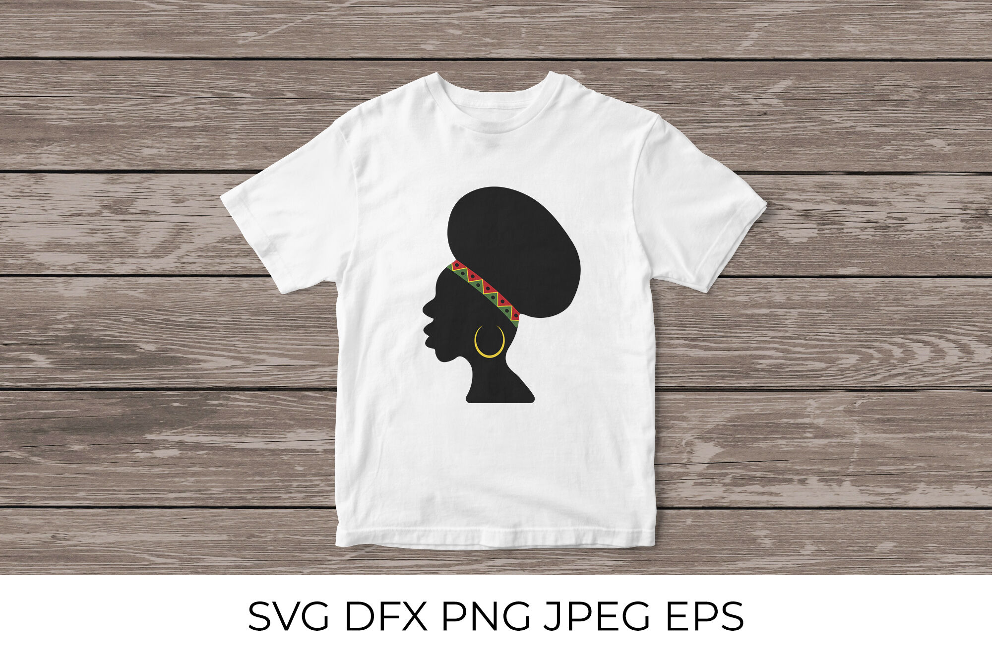 Download Afro American Woman Svg Black Woman With Traditional Earring By Labelezoka Thehungryjpeg Com