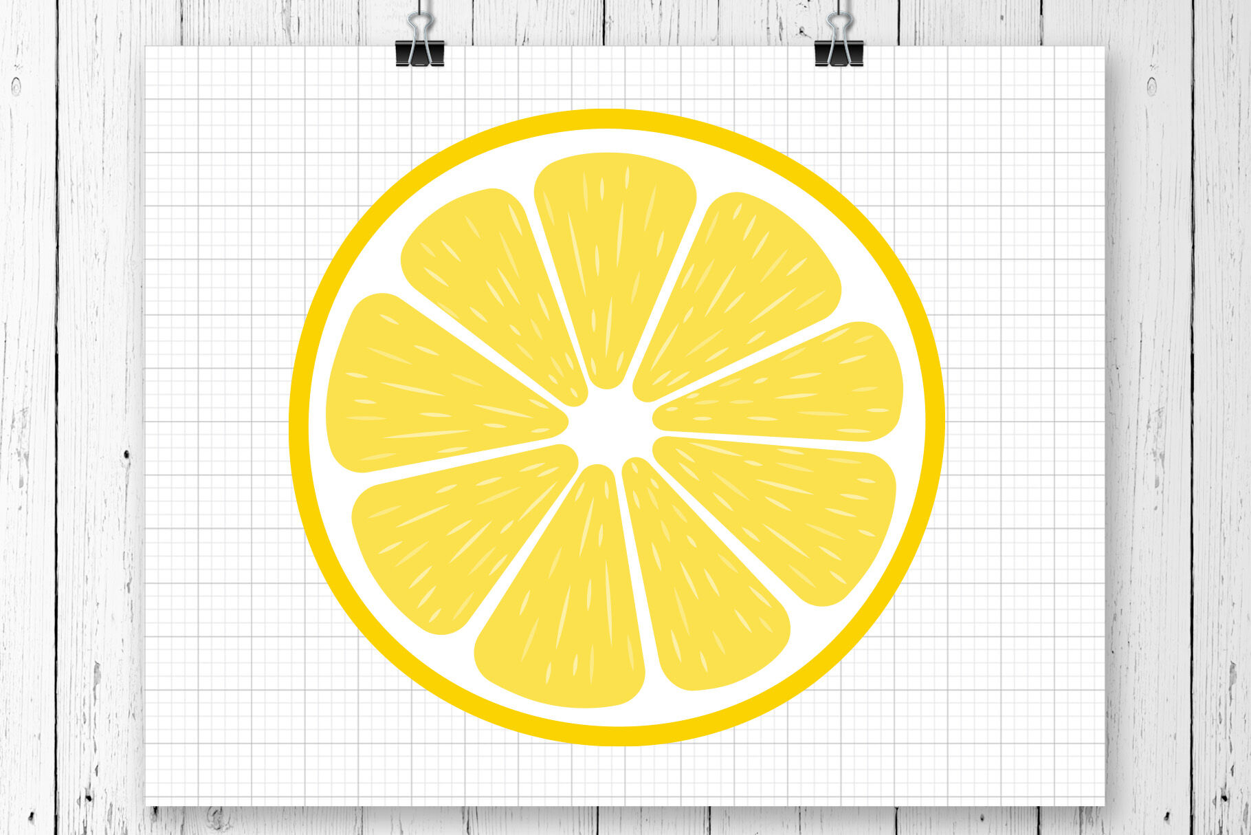 Download Lemon Slice Svg Clipart Printable By Svg Ful Thehungryjpeg Com