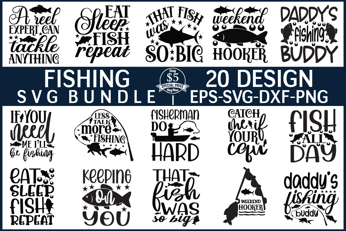 Fishing svg bundle vol 4 By BDB graphics