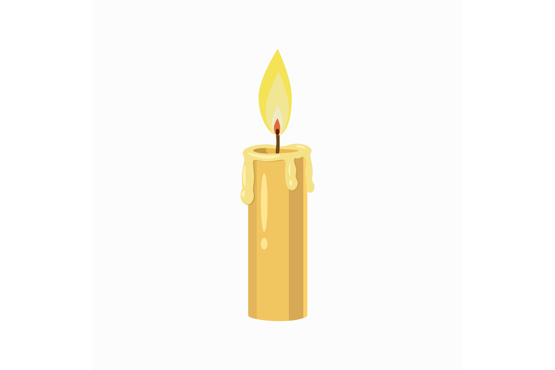 Candle Icon Cartoon Style By Ylivdesign Thehungryjpeg Com