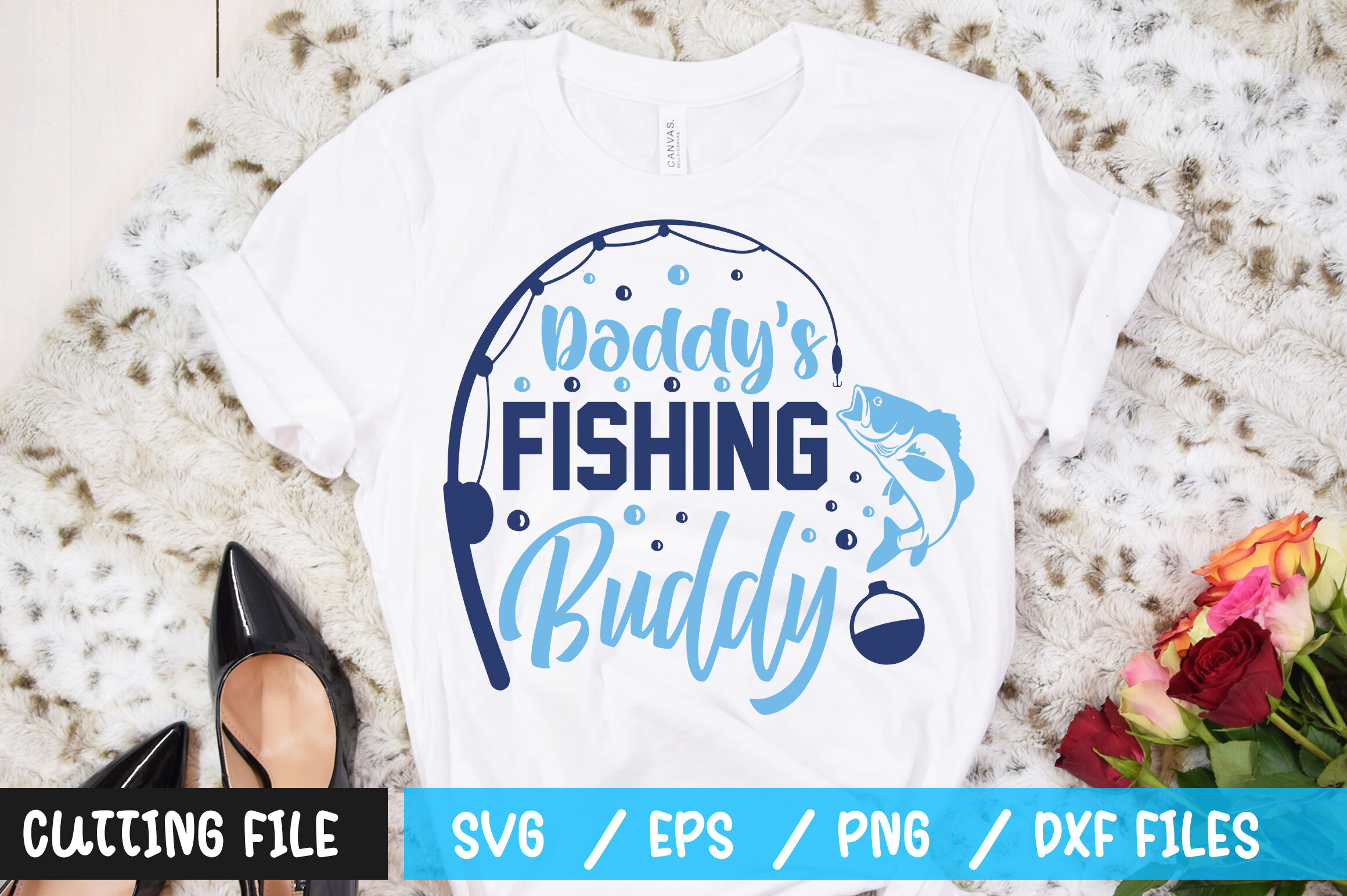 Download Daddys Fishing Buddy Svg By Designavo Thehungryjpeg Com