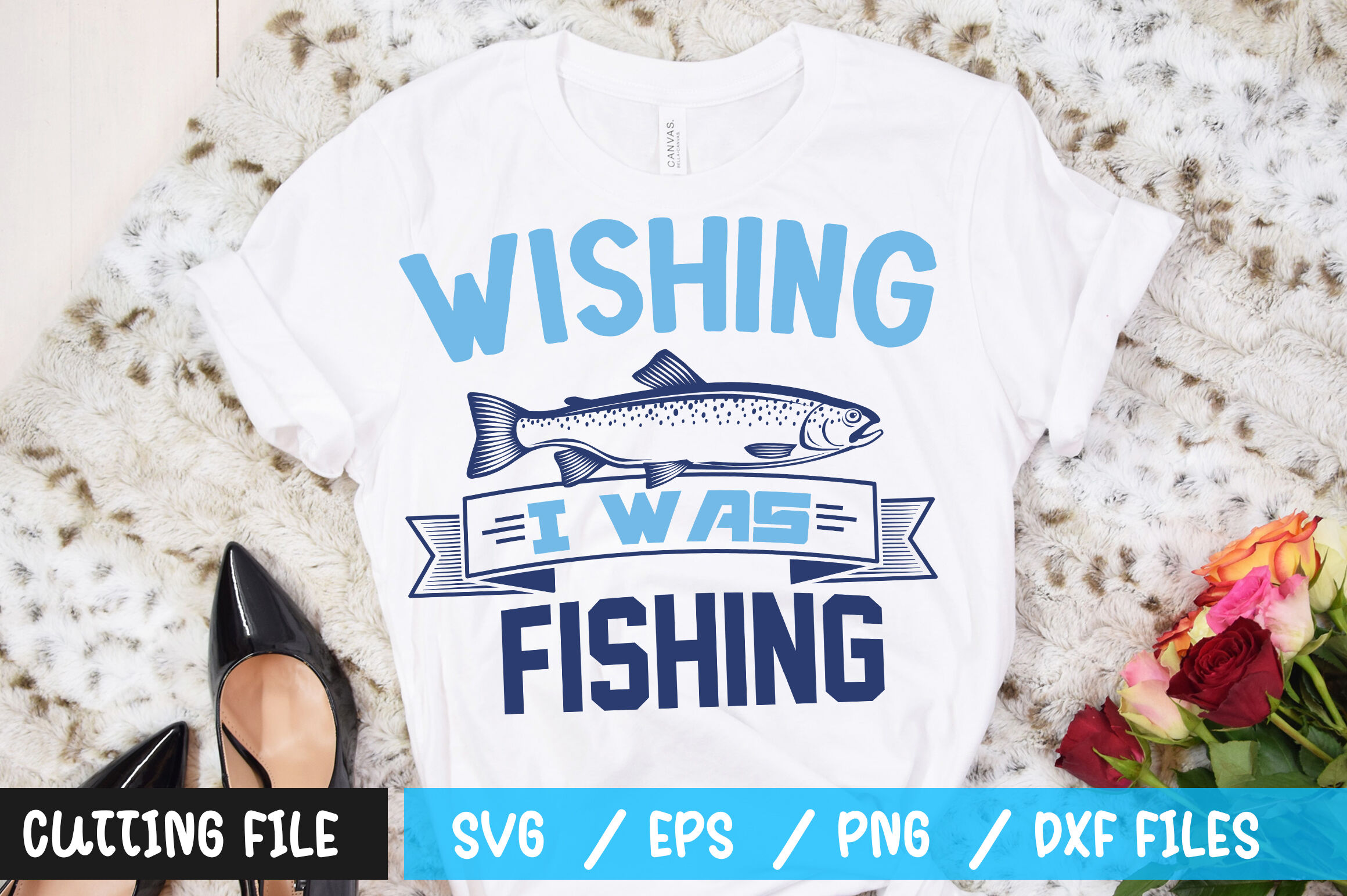 Download Wishing I Was Fishing 1 Svg By Designavo Thehungryjpeg Com