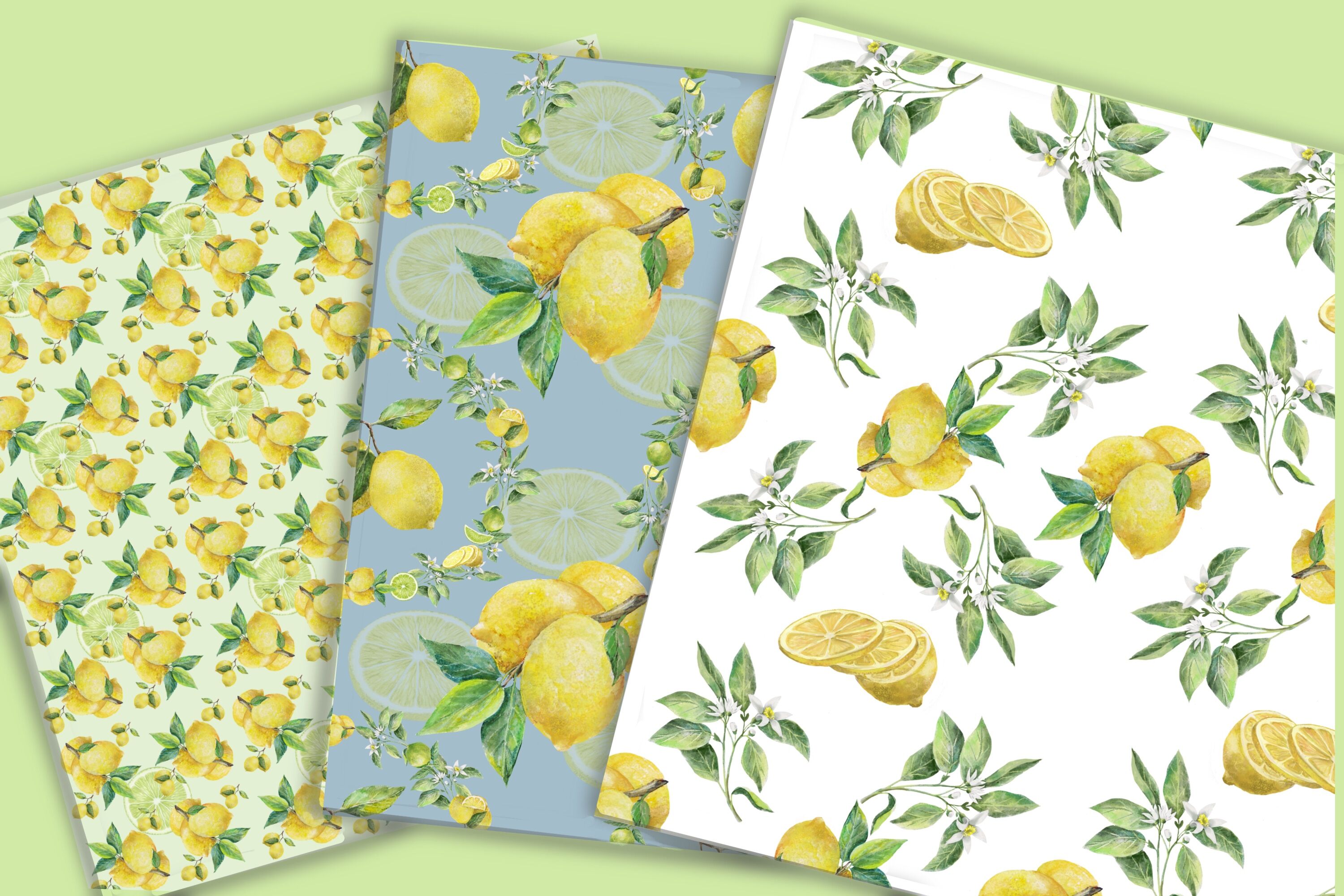 Download Lemons And Limes Digital Paper Pack Summer Printable Paper Citrus Pa By Marine Universe Thehungryjpeg Com