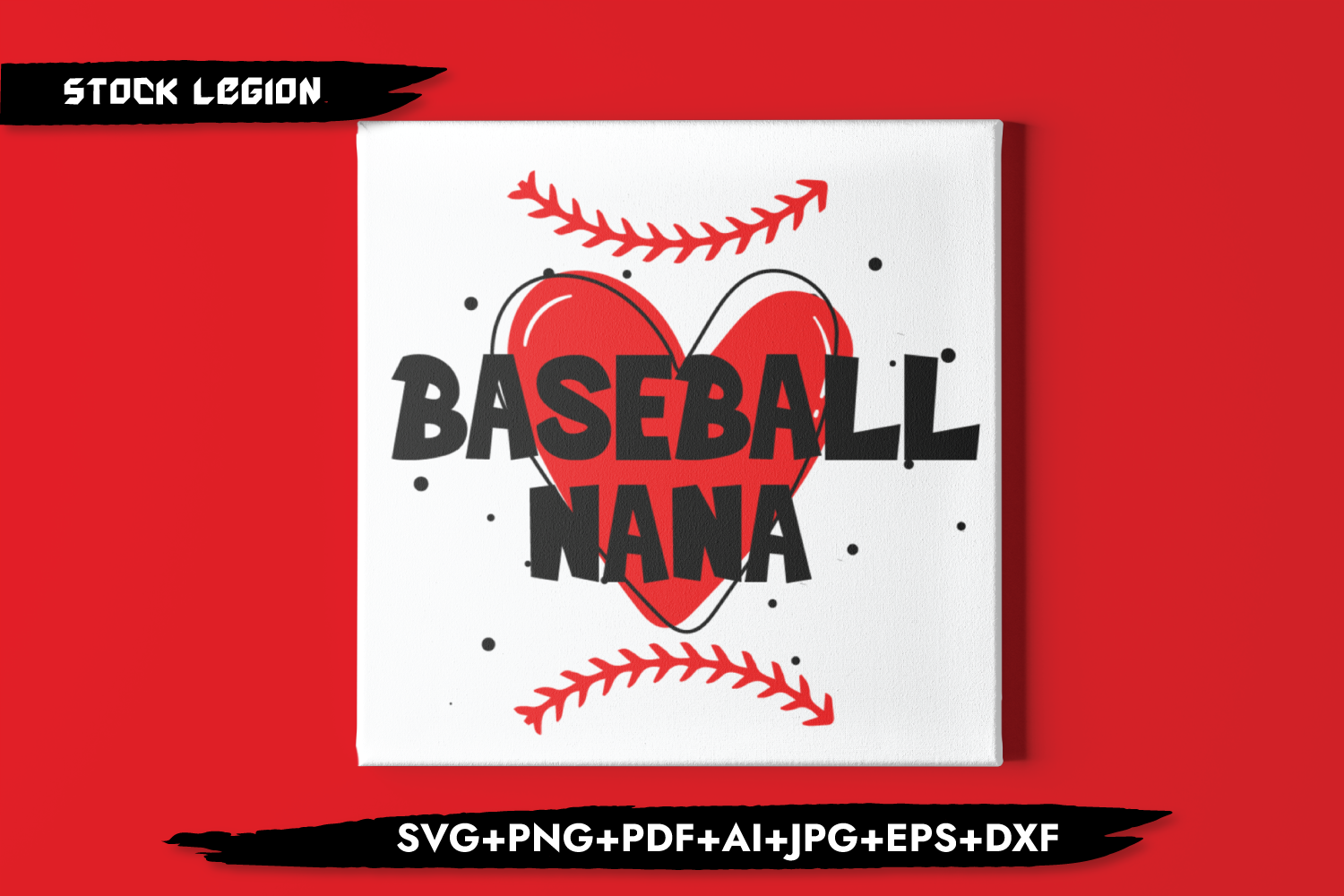 Download Baseball Nana Heart Svg By Stockvectorsvg Thehungryjpeg Com