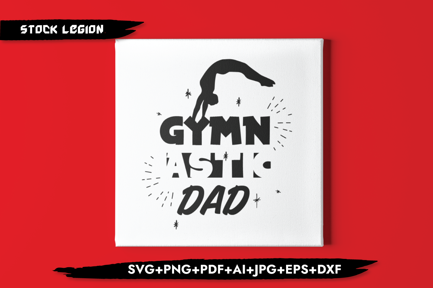 Download Gymnastic Dad Handstand Svg By Stockvectorsvg Thehungryjpeg Com