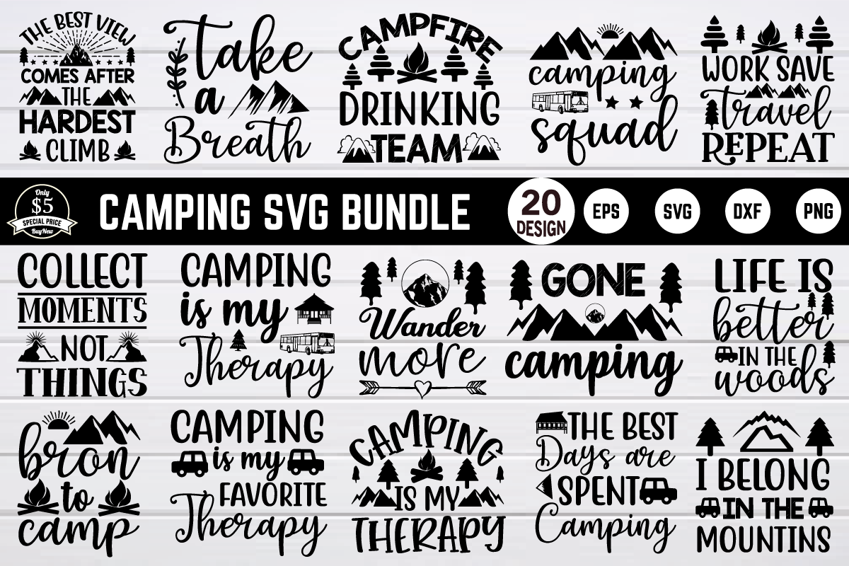 Download Camping Svg Bundle By Bdb Graphics Thehungryjpeg Com