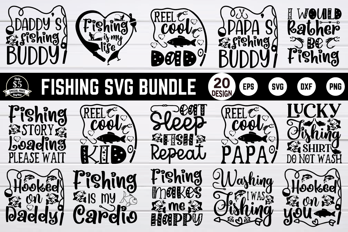 Download Fishing Svg Bundle By Bdb Graphics Thehungryjpeg Com