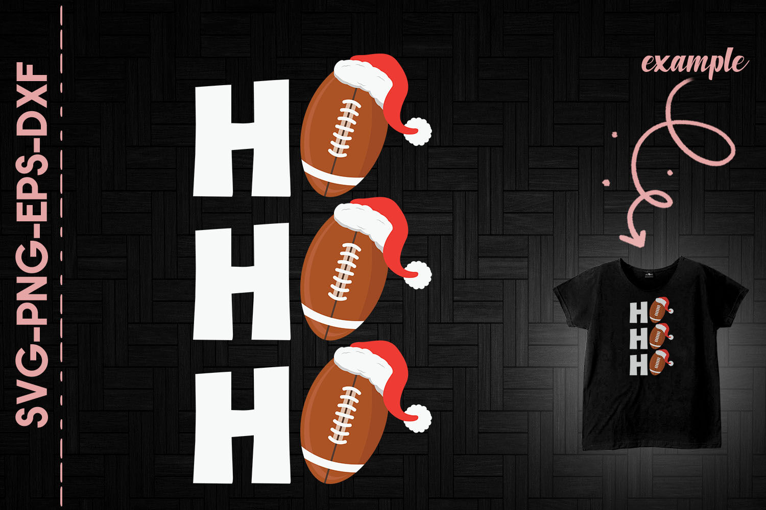 Ho Ho Ho American Football Christmas Day By Utenbaw