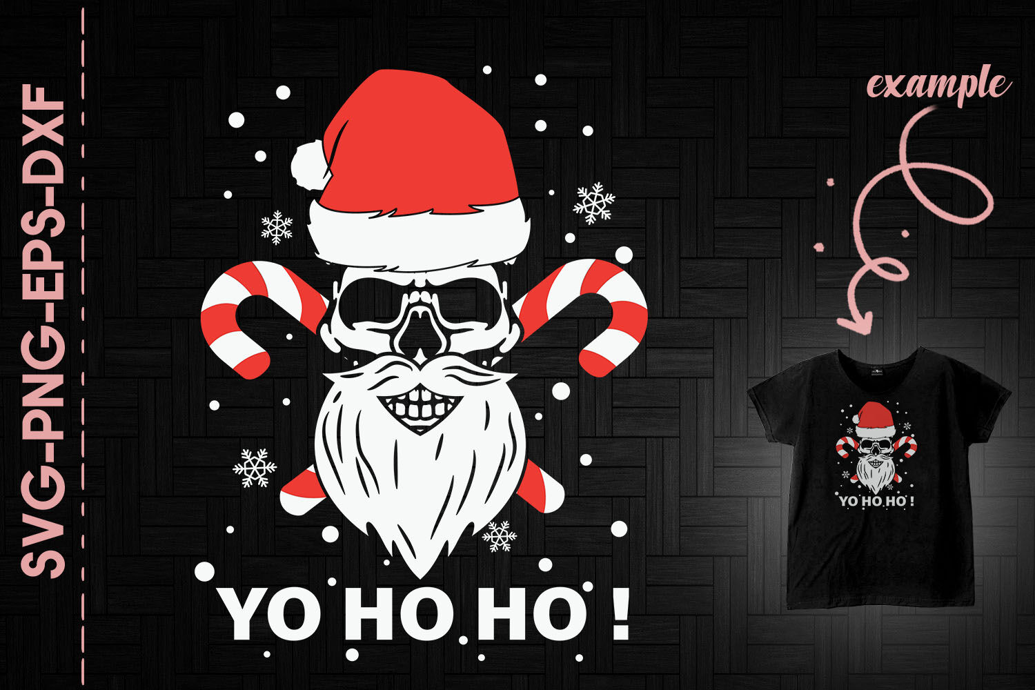 Yo Ho Ho Merry Christmas Vector Graphic Design | Cre8iveSkill