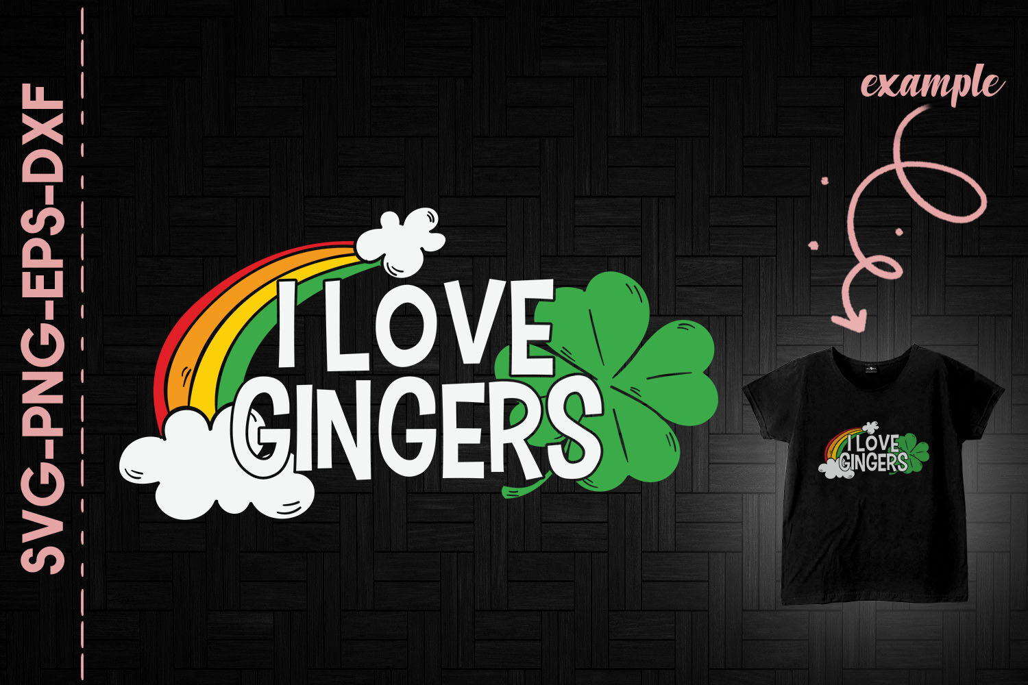 Download I Love Gingers Rainbow Shamrock Patrick By Utenbaw Thehungryjpeg Com