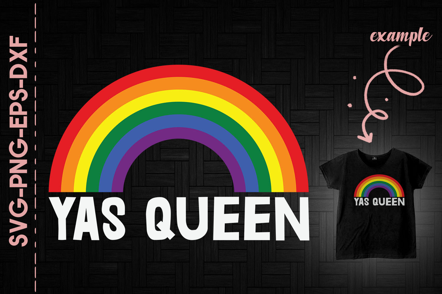 Download Yas Queen Lgbtq Rainbow Flag Support By Utenbaw Thehungryjpeg Com