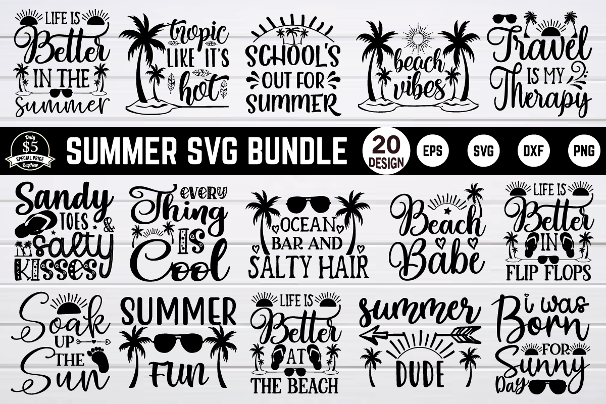 summer svg bundle By BDB graphics | TheHungryJPEG