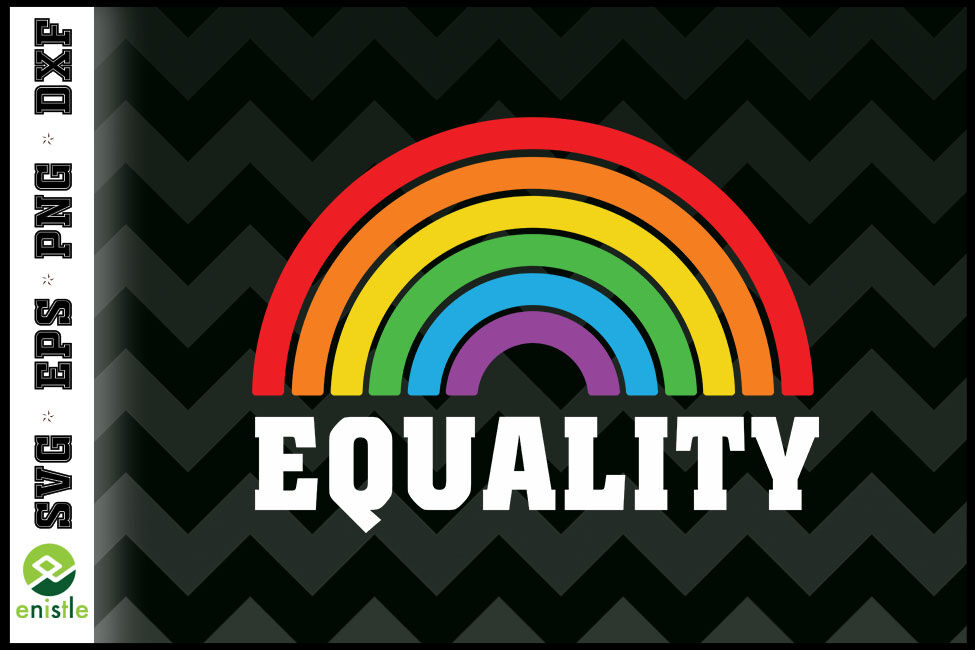 Equality Rainbow Flag Lgbtq Equality By Enistle Thehungryjpeg