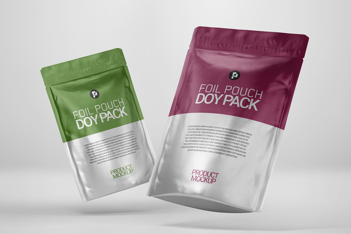 Foil Pouch DoyPack Mockup By Pixelica21 | TheHungryJPEG
