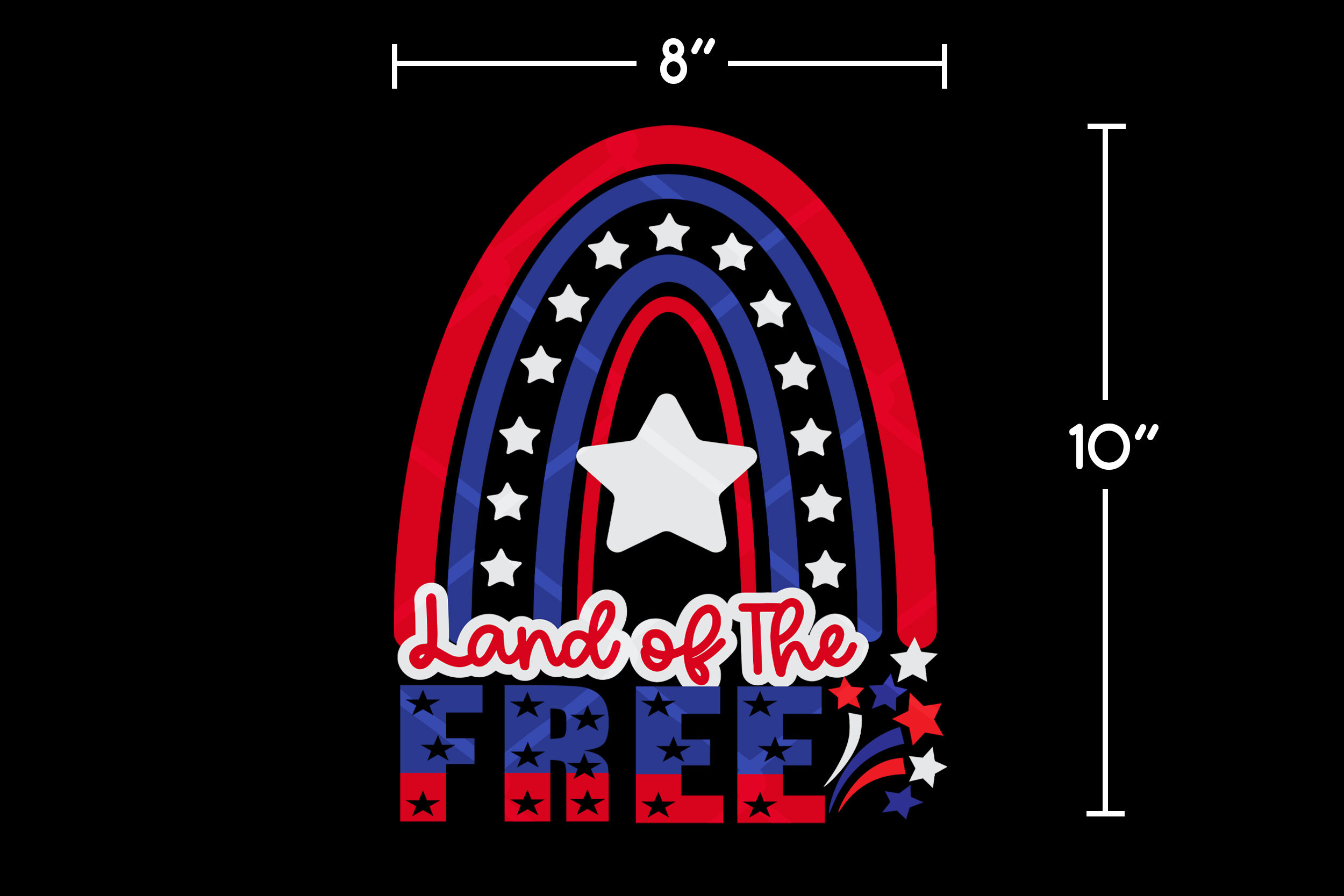 Download 4th Of July Rainbow Land Of The Free Svg By Mandala Creator Thehungryjpeg Com