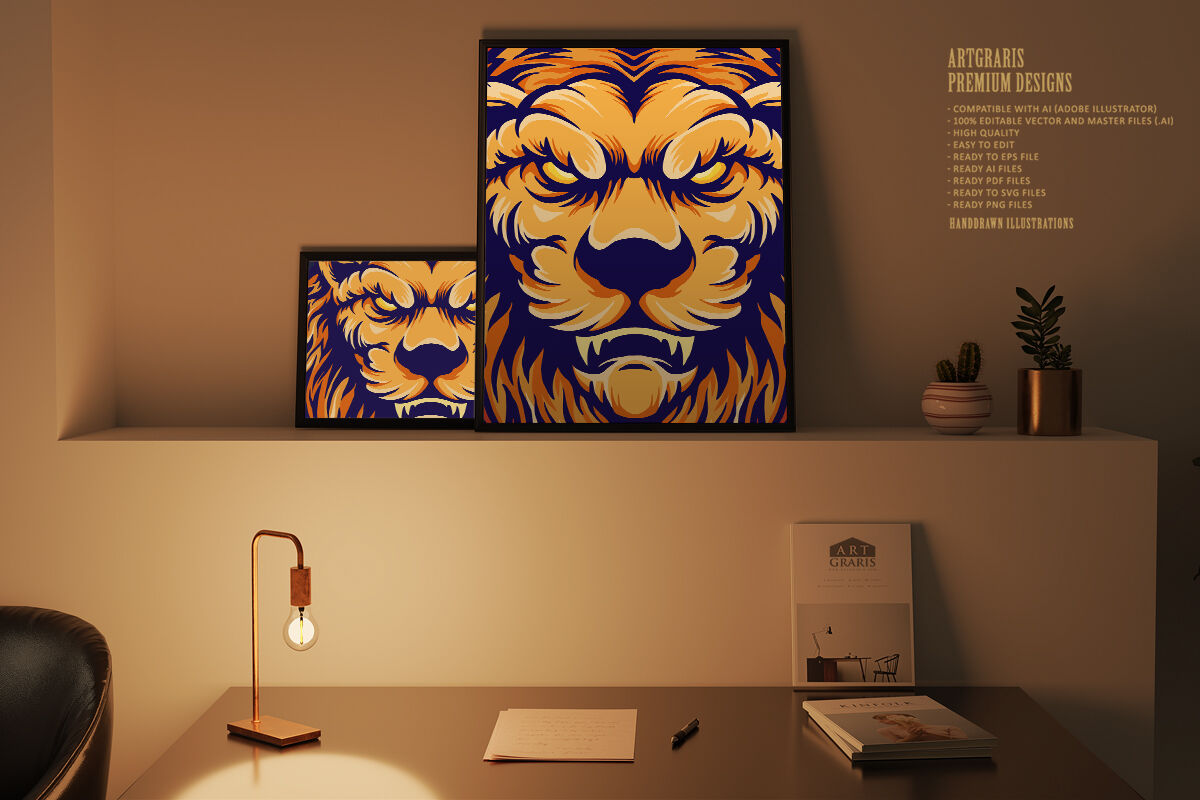 Free Free 147 Cartoon Lion Head Svg SVG PNG EPS DXF File