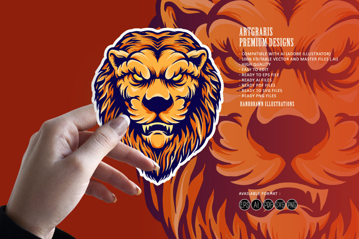 Free Free 147 Cartoon Lion Head Svg SVG PNG EPS DXF File