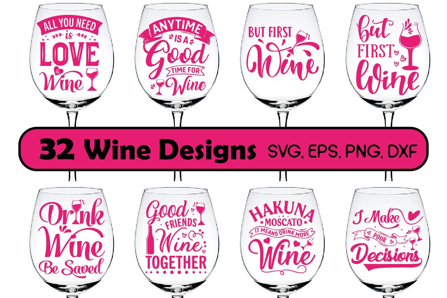Wine Lover - Wine SVG and Cut Files for Crafters