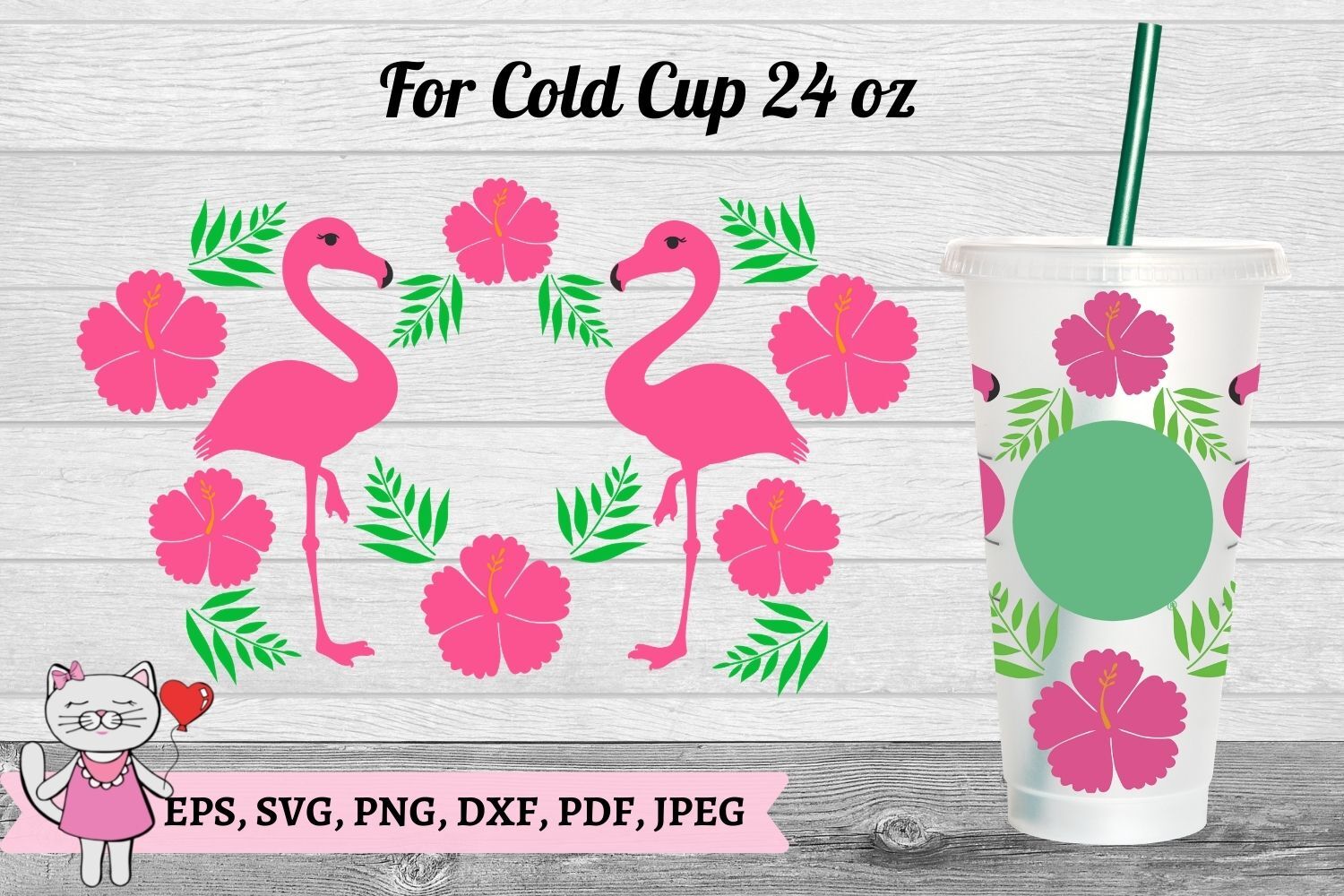 Pink Flamingo Starbucks Cold Cup