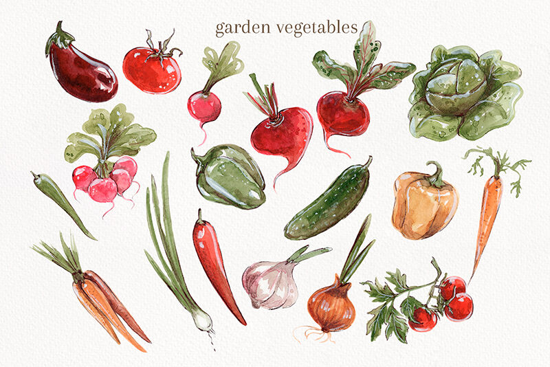 My lovely little Garden By Kristina Crocus | TheHungryJPEG