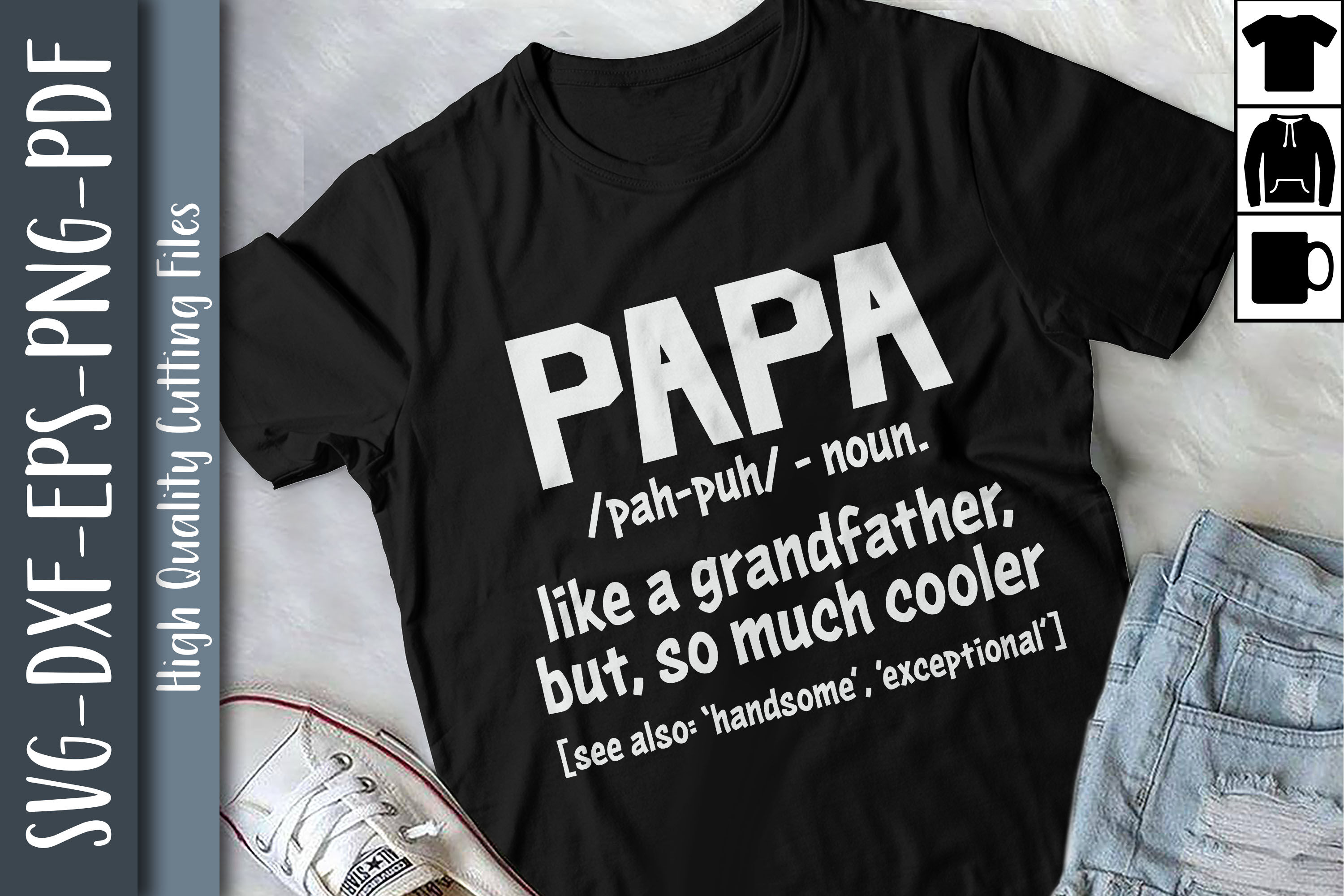 Download Papa Definition Father S Day Gift Dad By Unlimab Thehungryjpeg Com