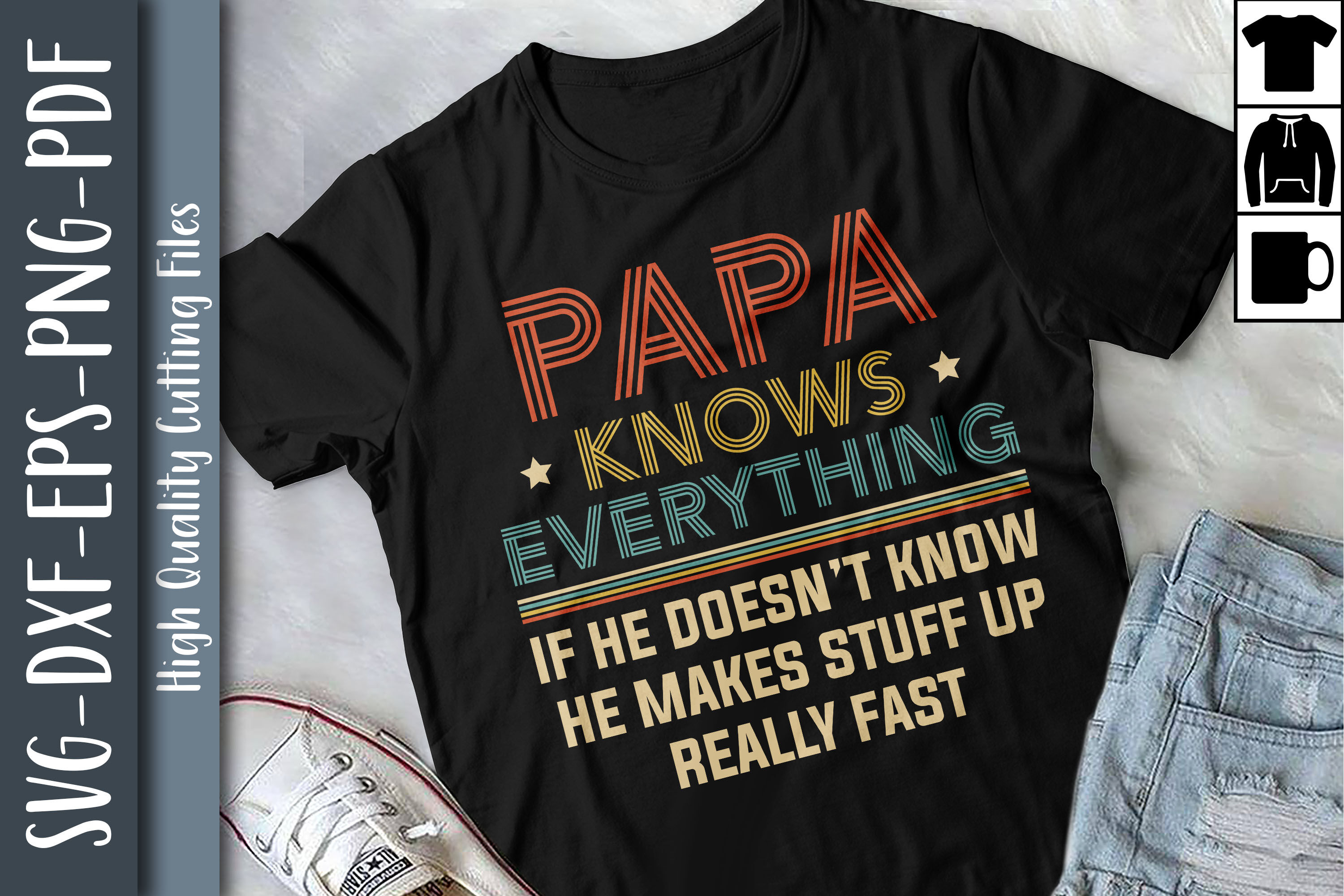 Download Papa Knows Everything Father S Day Gift By Unlimab Thehungryjpeg Com