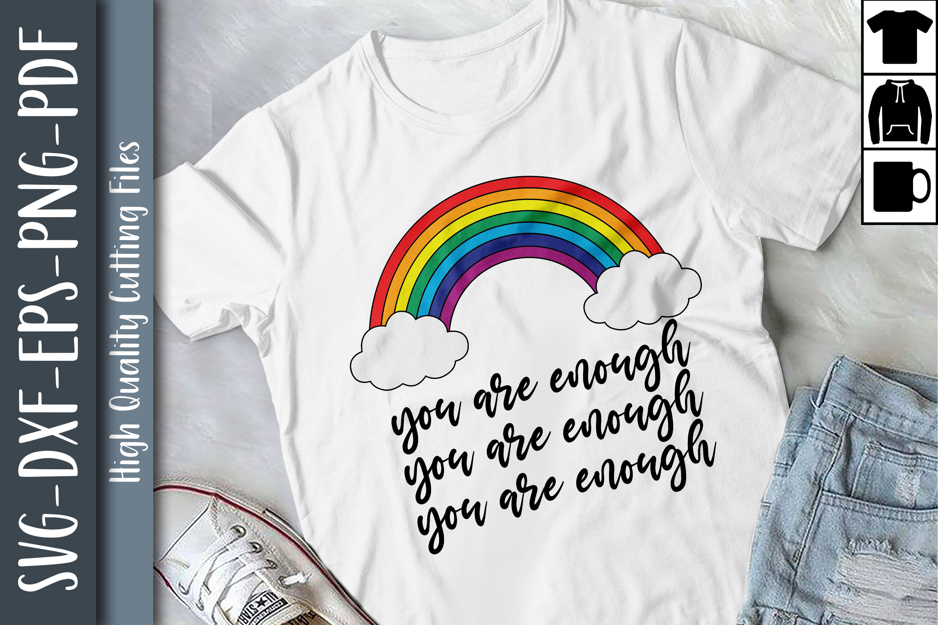 You Are Enough LGBTQ Proud LGBTQ Rights By Unlimab | TheHungryJPEG