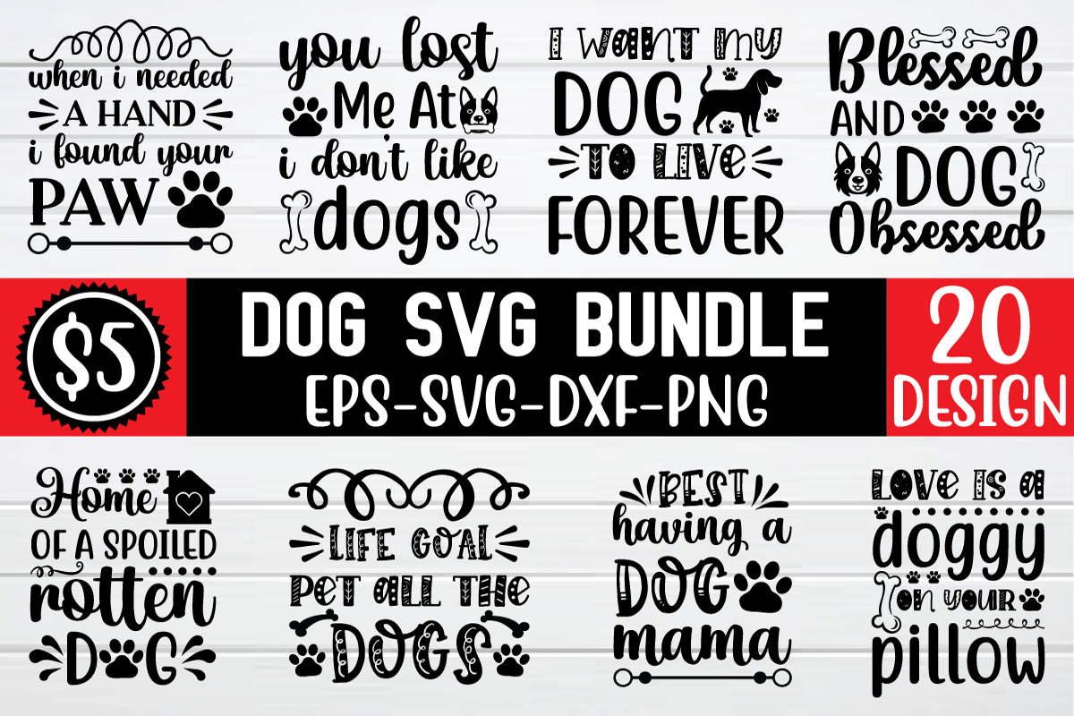 Download Dog Svg Bundle Vol 2 By Bdb Graphics Thehungryjpeg Com