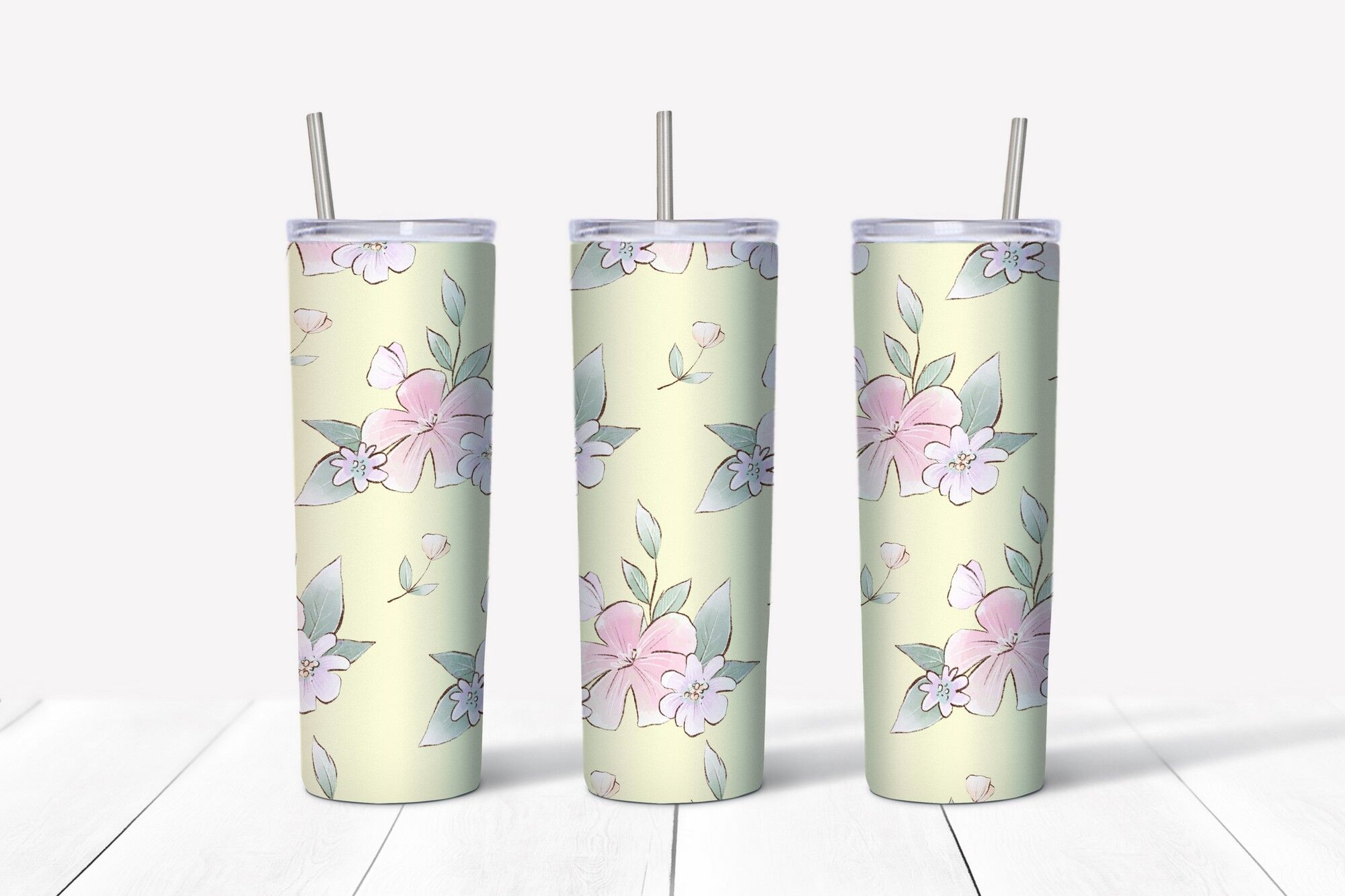 Cute Turtles sublimation design Skinny tumbler wrap design By Yuliya ...