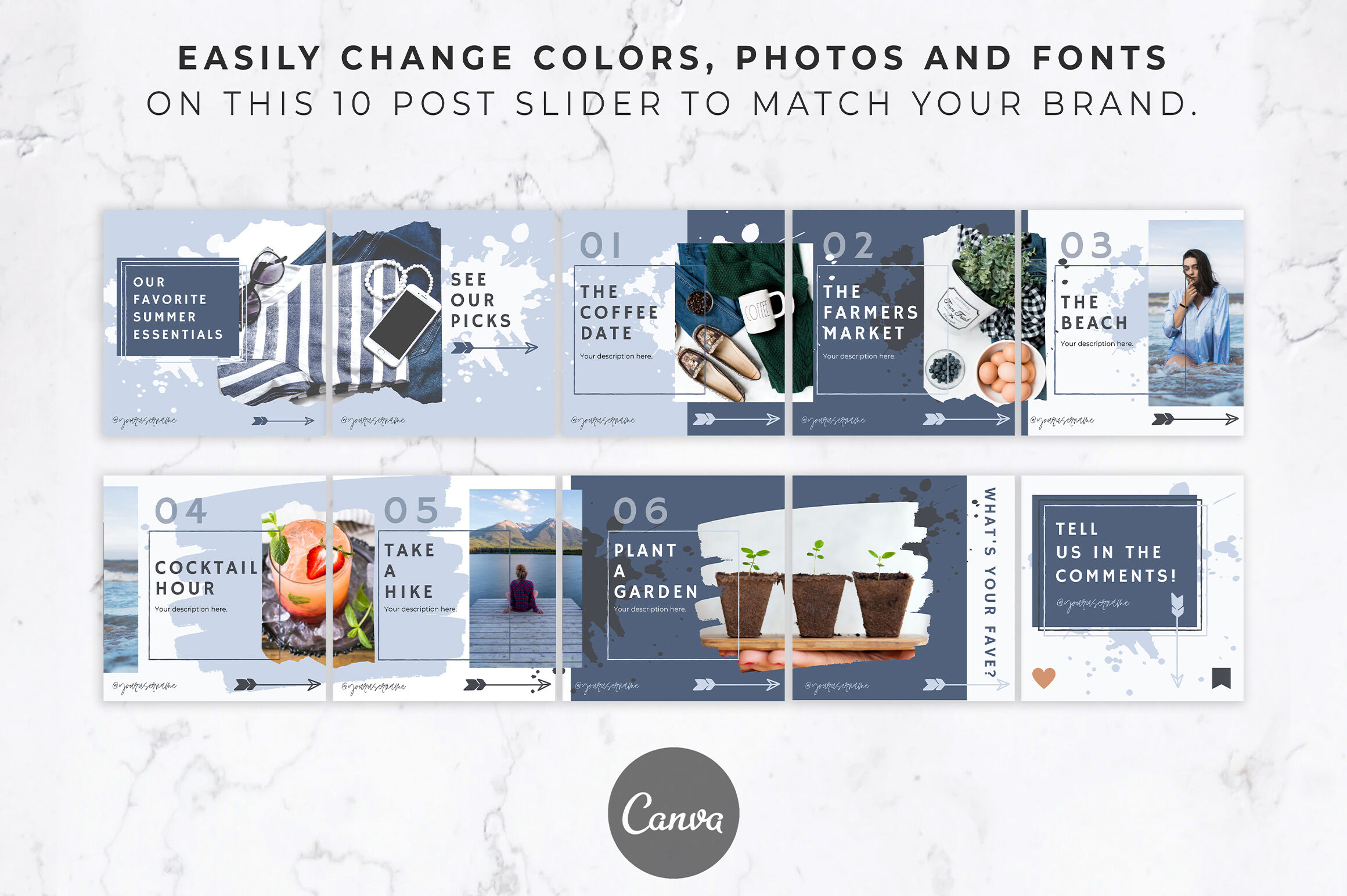 Canva Carousel Template