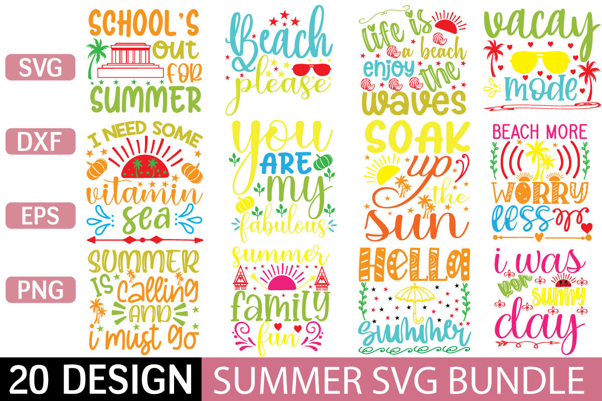 Download summer svg bundle vol 6 By BDB graphics | TheHungryJPEG.com