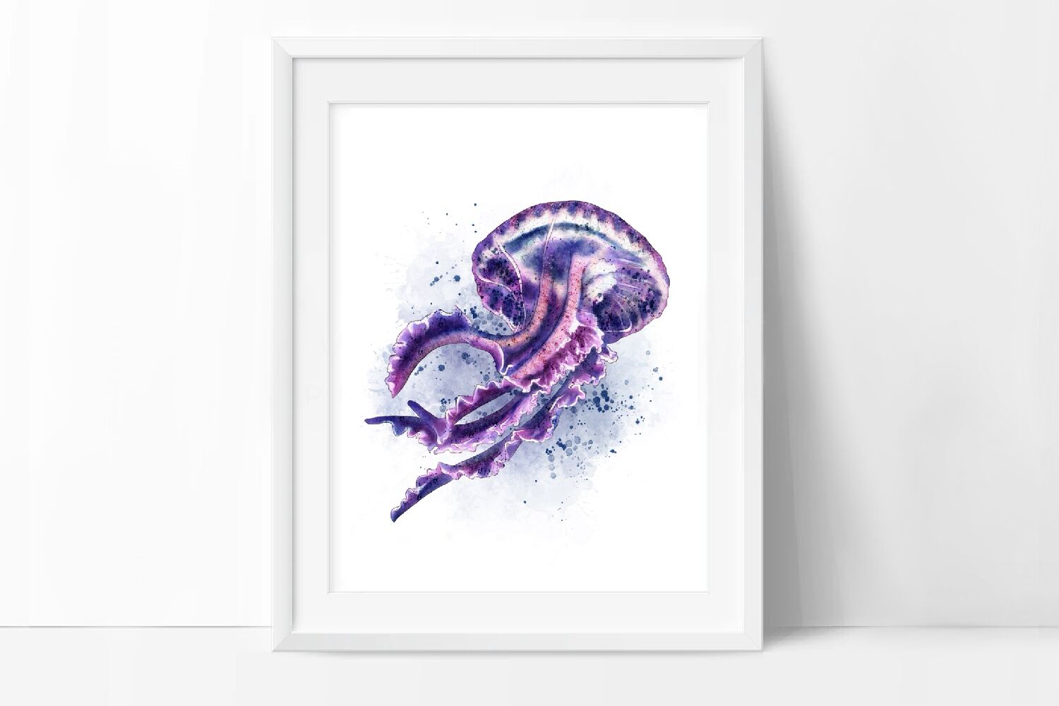 Jellyfish Art, Watercolor Jellyfish By ArtedeCatrin | TheHungryJPEG