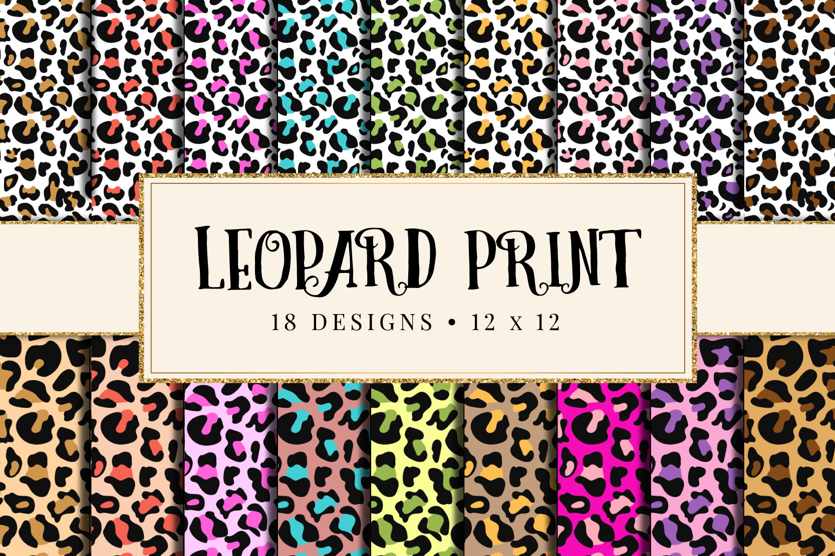 Leopard, Cheetah Print Digital Paper, Animal Print Backgrounds By  Twingenuity Graphics | TheHungryJPEG
