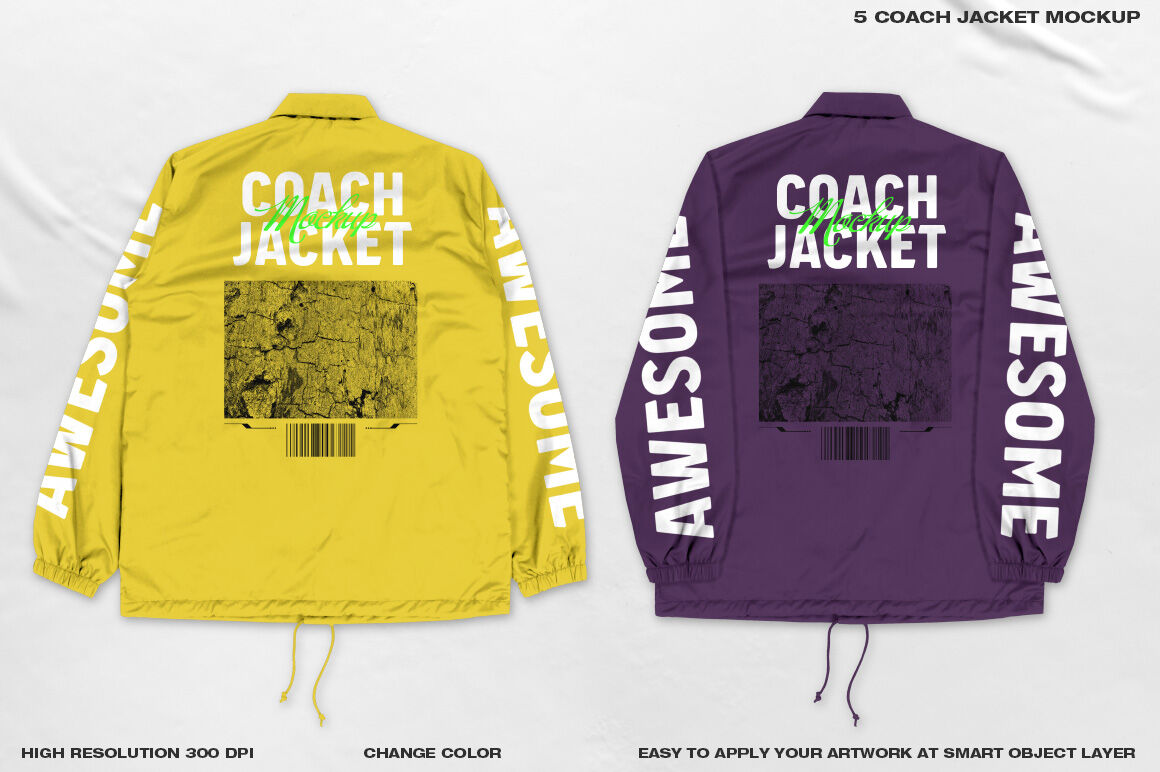 5 Coach Jacket Mockup By Daldsgh Thehungryjpeg Com