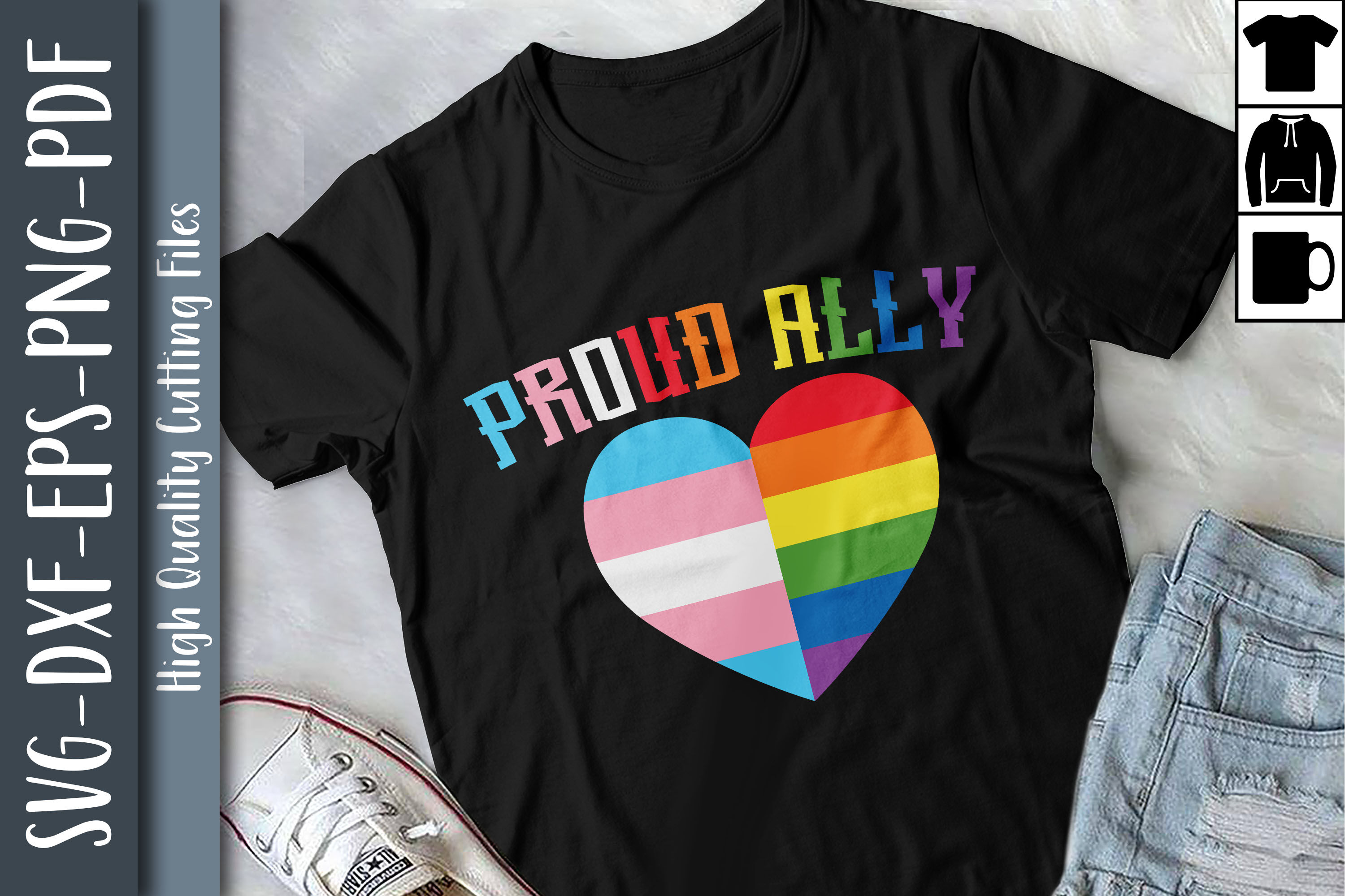 Proud Ally LGBTQ Proud LGBTQ Rights By Unlimab | TheHungryJPEG