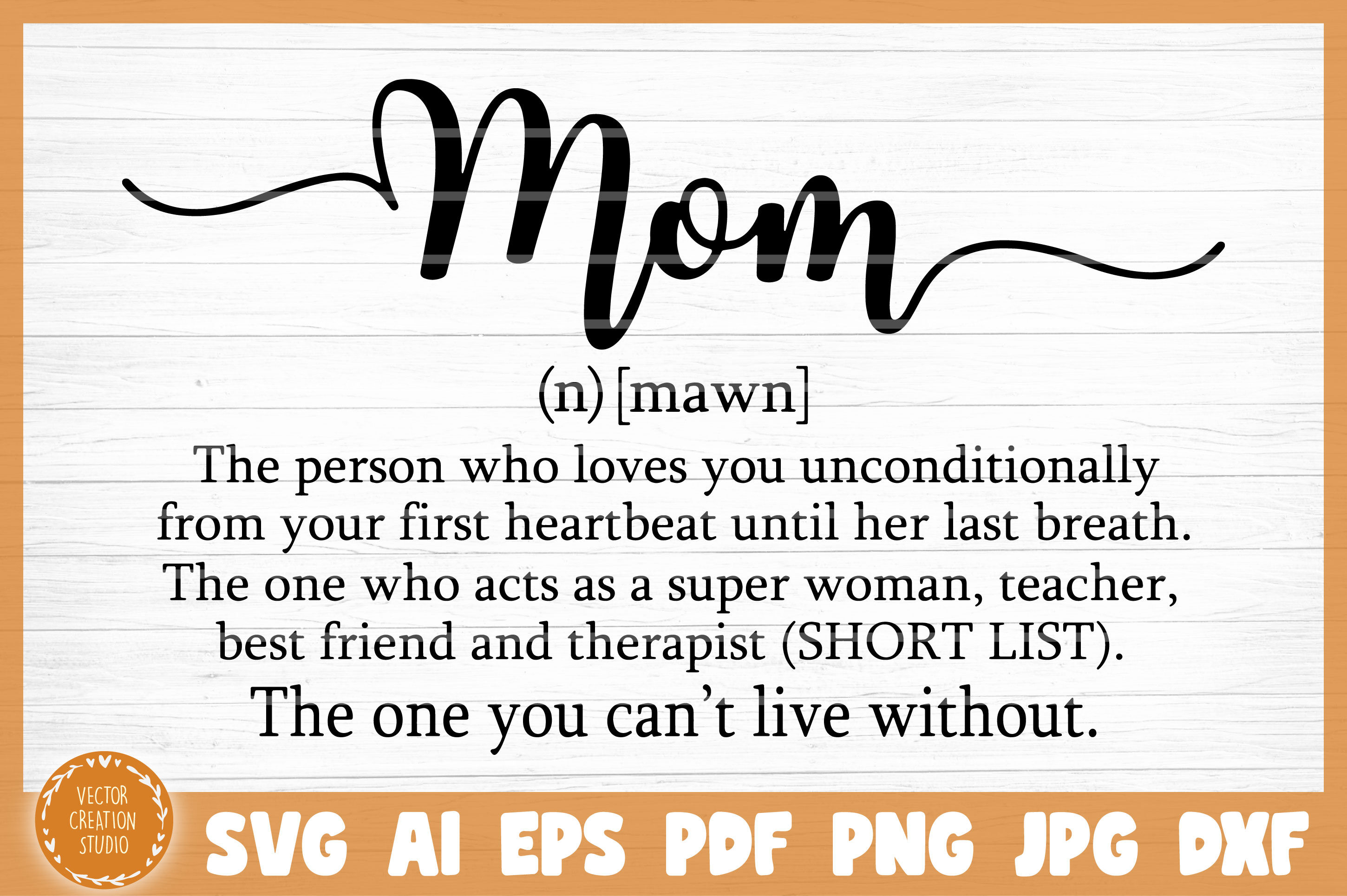 Download Mom Word Dictionary Definition Svg Cut File By Vectorcreationstudio Thehungryjpeg Com